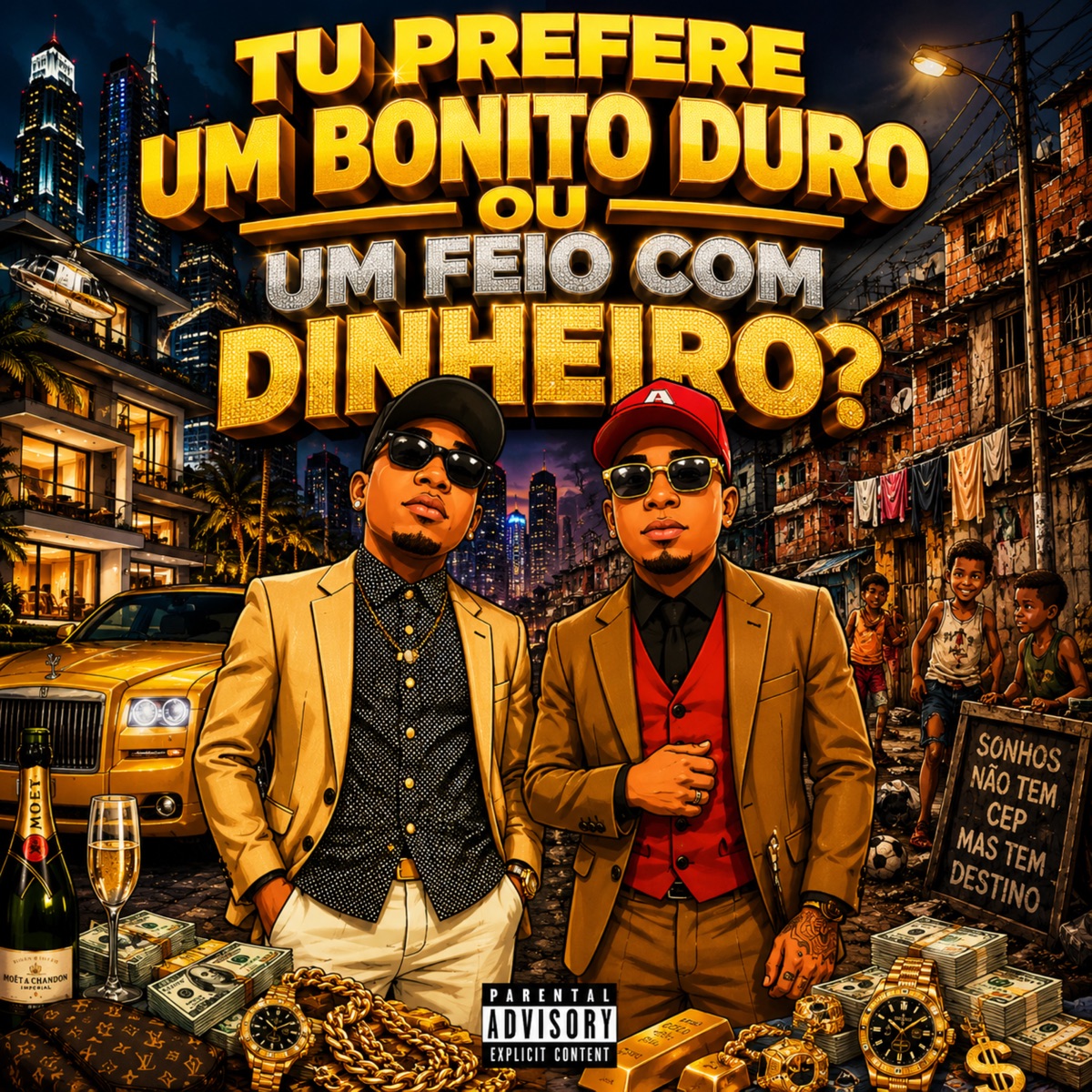 TU PREFERE UM BONITO DURO, OU FEIO COM DINHEIRO - Single by Selminho Dj & Mc Nego Bira album cover