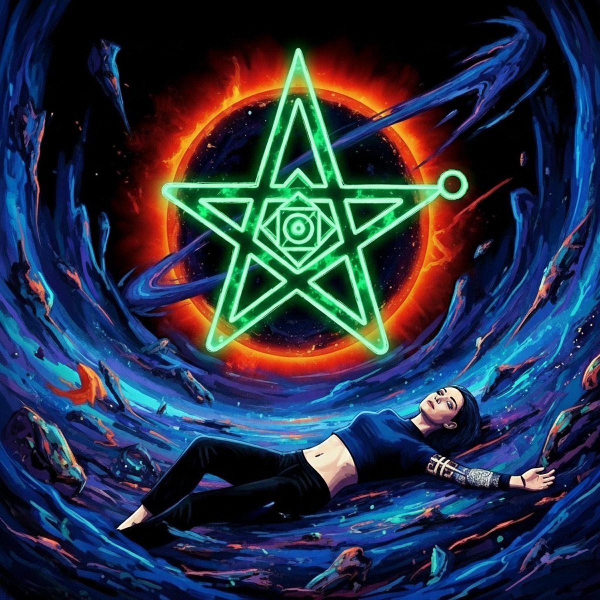 NO ORD3R IN CHAOS (feat. ÆTHER888 & THGRON DA WEIRDO) - Single by PHASED MOON album cover