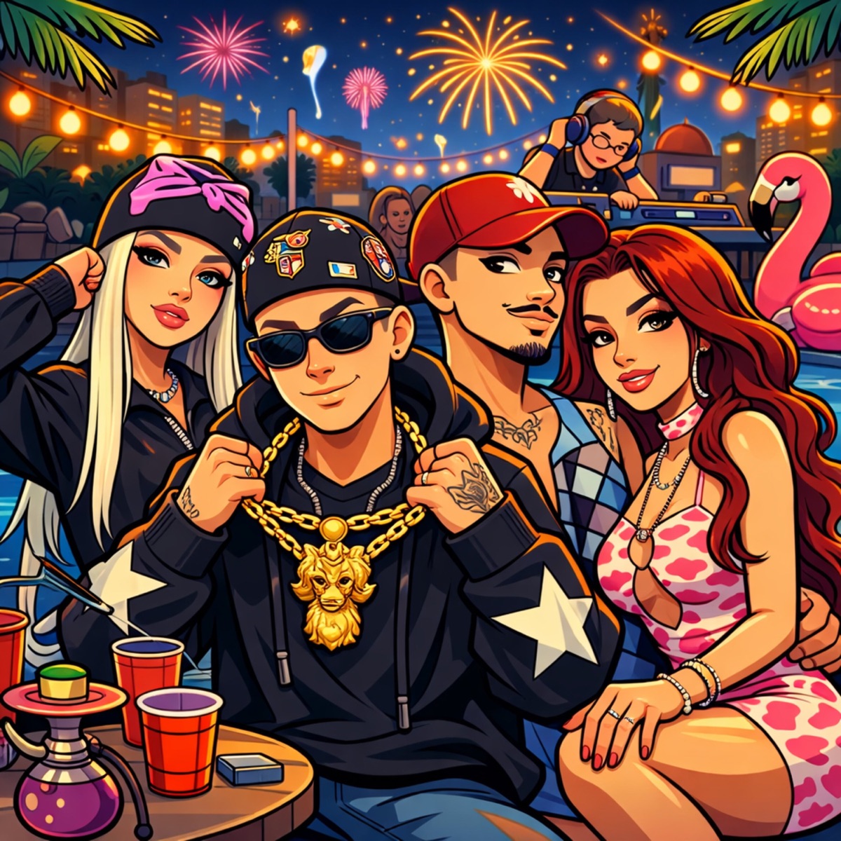 A Vida é Uma Festa - Single by LeoZera, MC Henny, MC Rafha & Pamela sara album cover