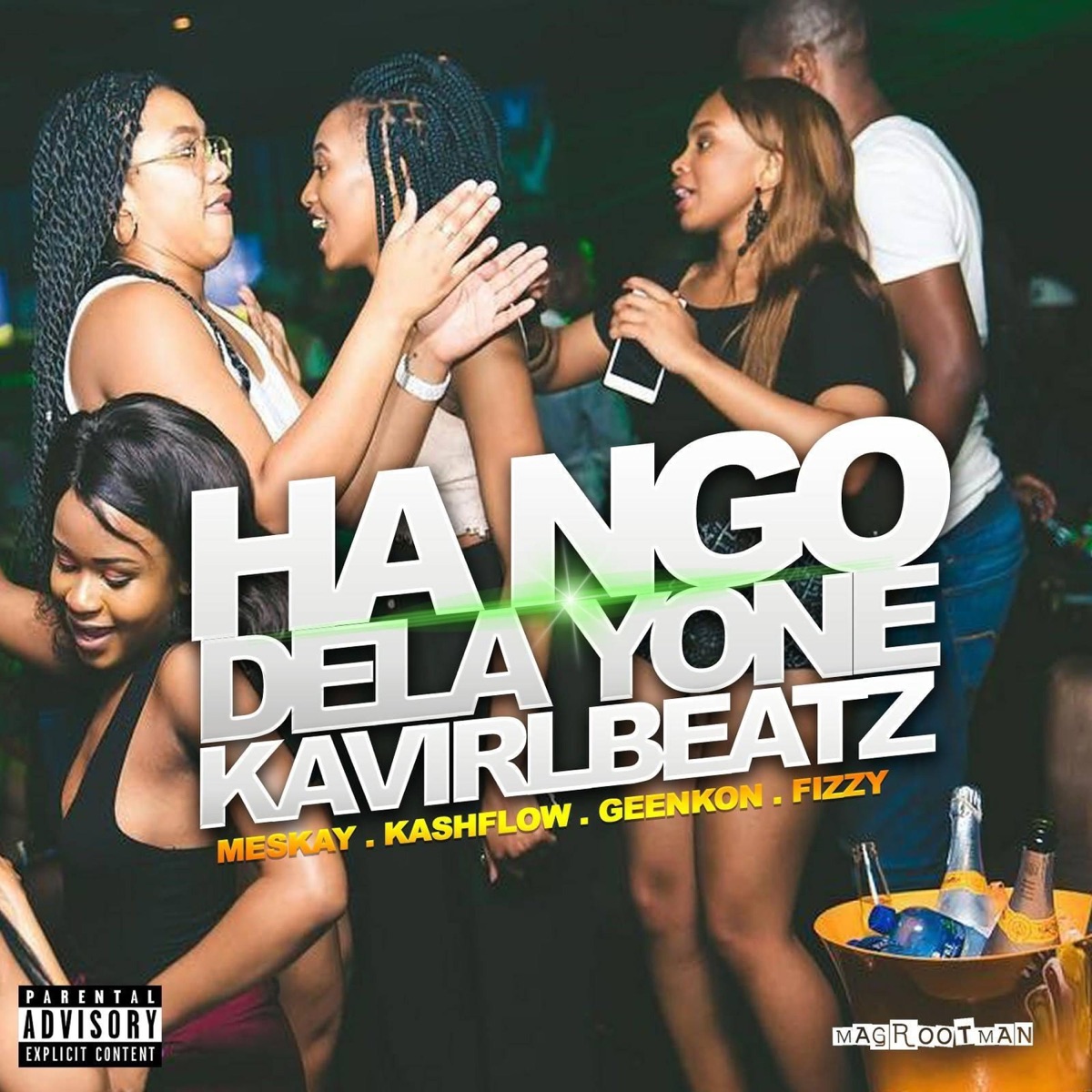 Hango dela yone (feat. Meskay, Geenkon & Kashflowtoofab) [Karvilbeatz Remix] - Single by Fizzytoofab album cover