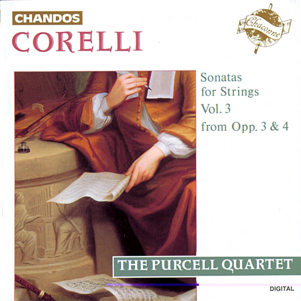 Corelli: Sonatas for Strings, Vol. 3 by Purcell Quartet & Jakob Lindberg album cover