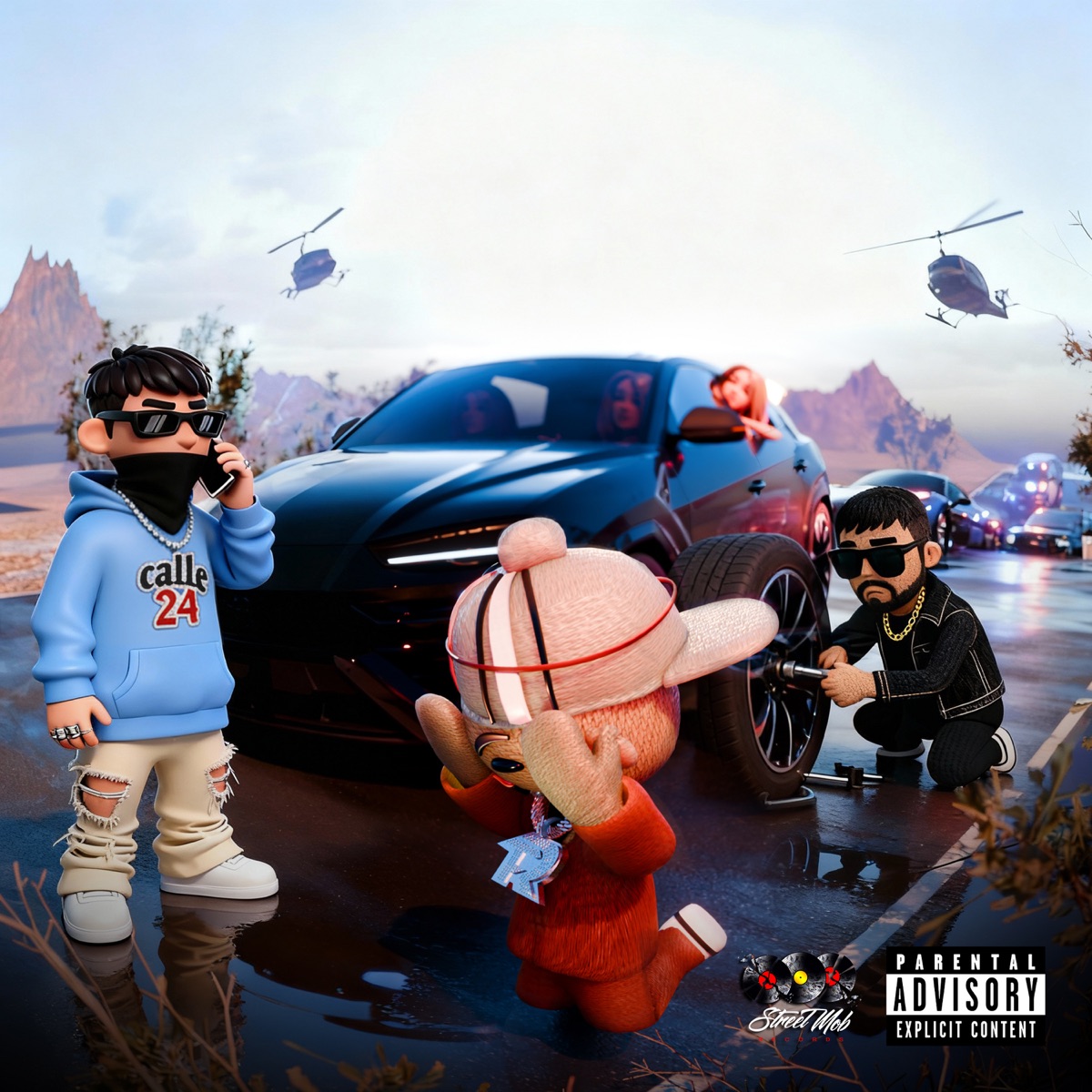 AMANECIDO Y REGAÑADO - Single by Chuyin, Jorsshh & Calle 24 album cover