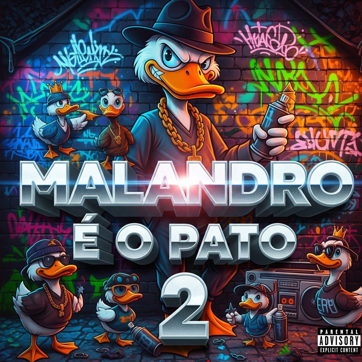 Malandro É o Pato 2 - Single by Mc Wilzika & Lipexx album cover