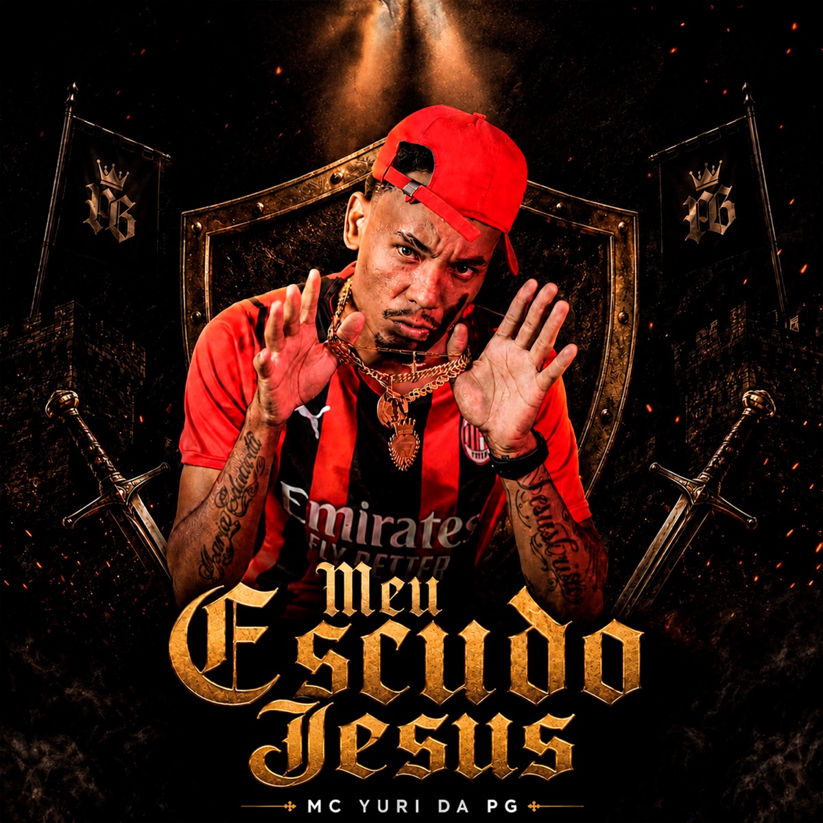 Meu Escudo Jesus - Single by mc yuri da pg album cover