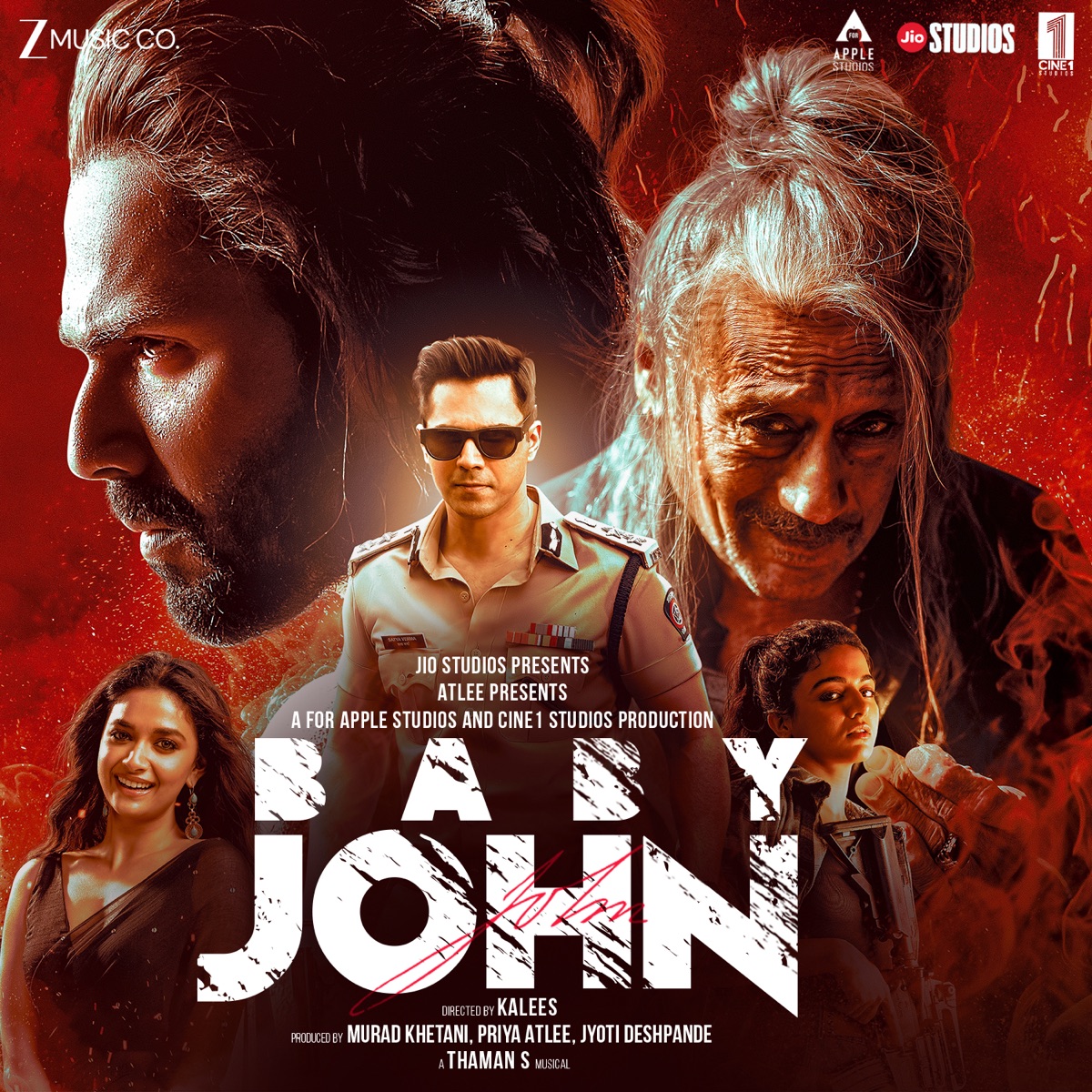 Baby John (Original Motion Picture Soundtrack) by S.S. Thaman, Irshad Kamil, Raja Kumari, Ritesh G Rao, Adviteeya Vojjala & Abhiruchi Chand album cover