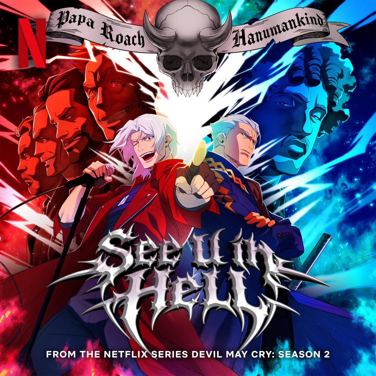 See U in Hell (From the Netflix Series "Devil May Cry") - Single by Papa Roach & Hanumankind album cover
