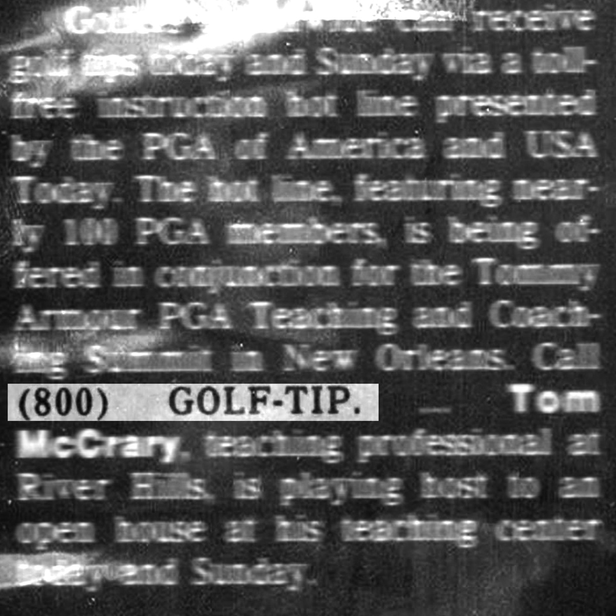 1-800-GOLF-TIP - Single by Tribute Collective album cover