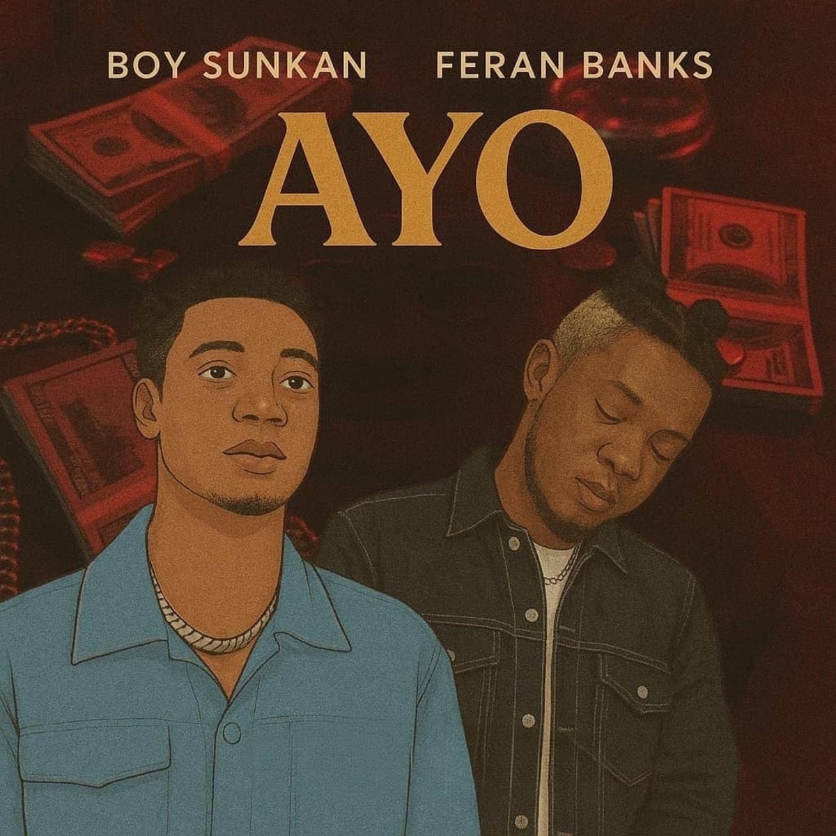 AYO (feat. Feranbanks) - Single by Boy Sunkan album cover