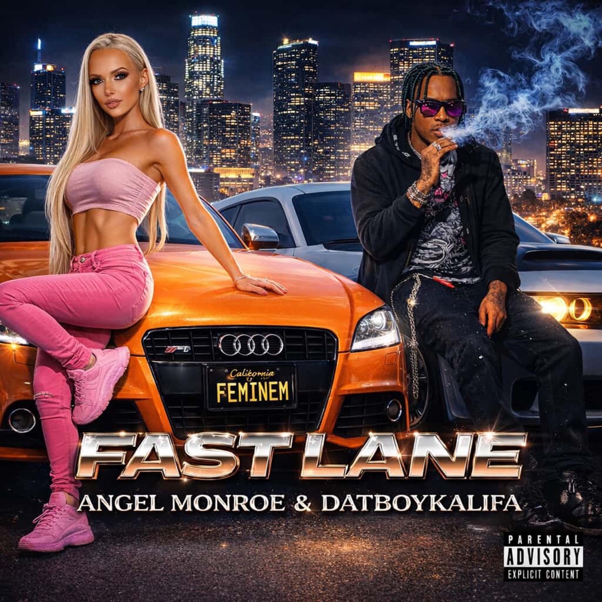 Fast Lane - Single by Angel Monroe & Datboykalifa album cover