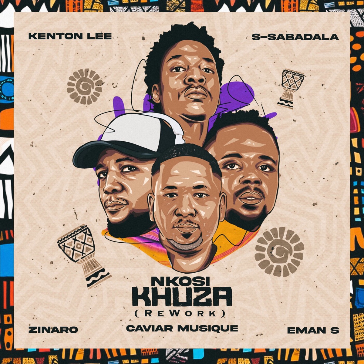 Nkosi Khuza (Rework) [feat. Kenton Lee, Eman S, S-Sabadala & Zinaro] - Single by Caviar Musique album cover