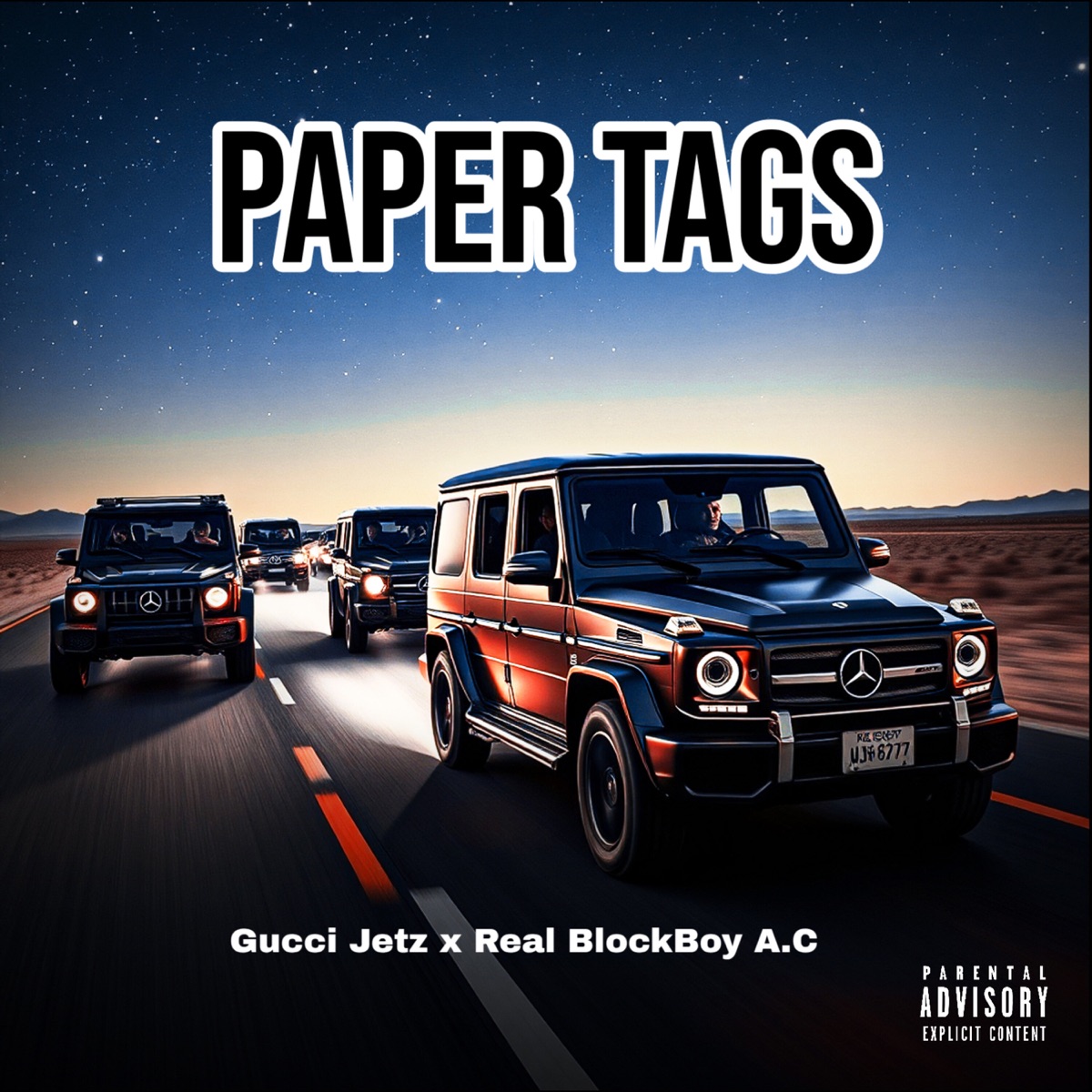 Paper Tags - Single by Gucci Jetz, Real Blockboy Ac & Lawaun Films album cover