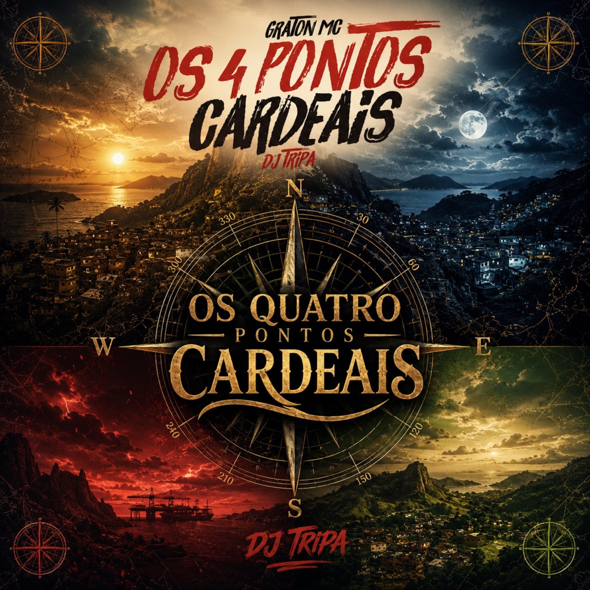 Os 4 Pontos Cardeais - Single by Graton Mc & Dj Tripa album cover