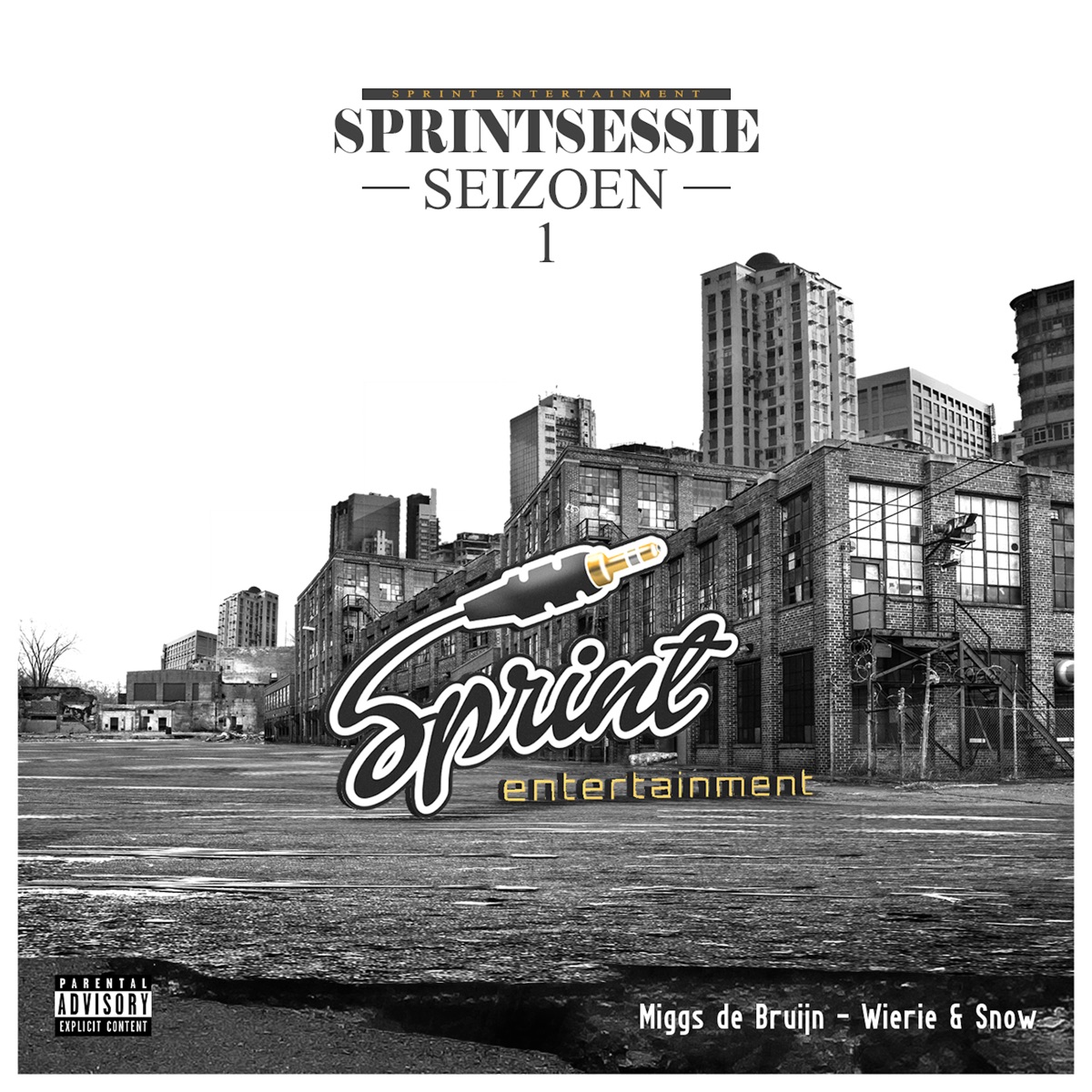Wierie & Snow - Sprintsessie - Single by Miggs de Bruijn album cover