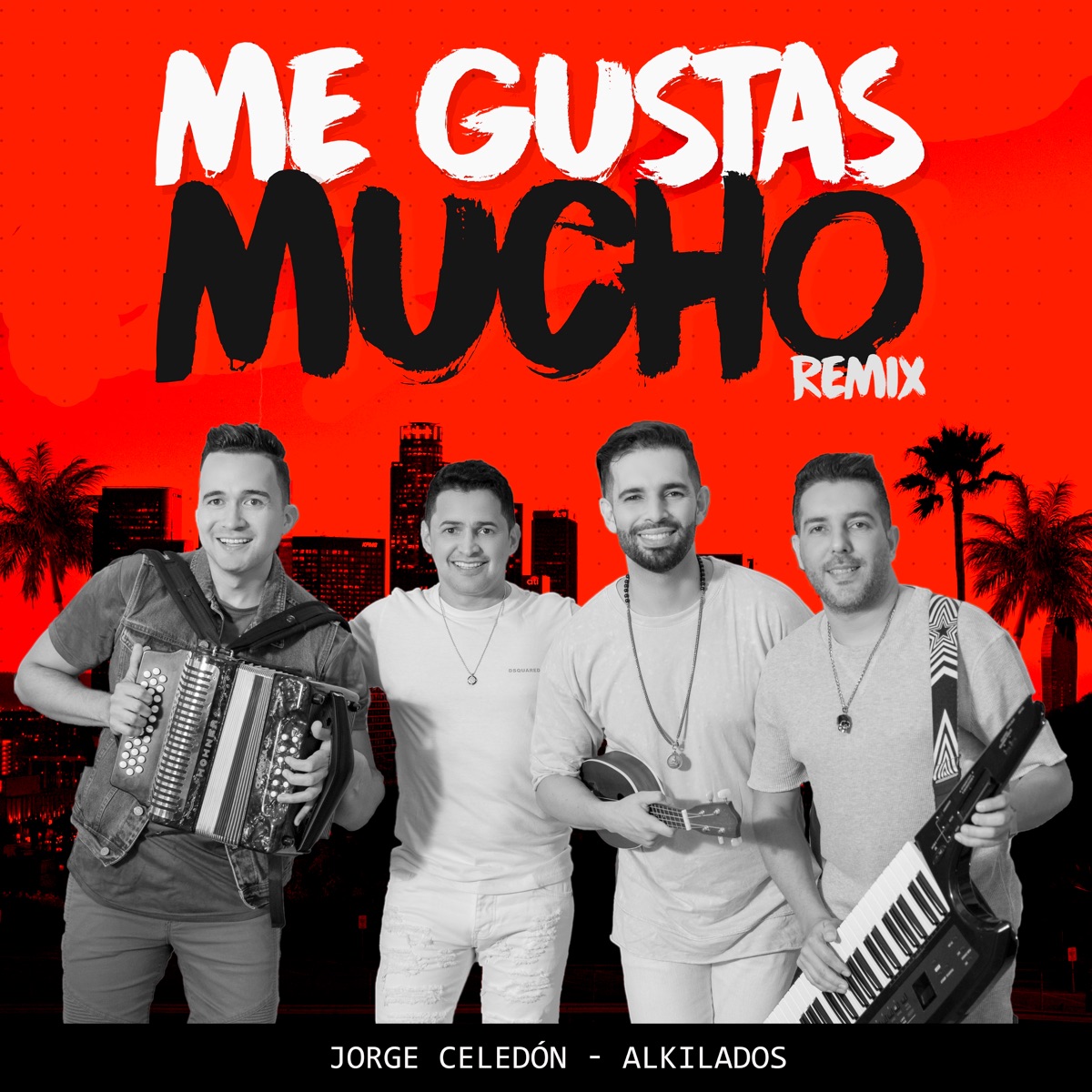 Me Gustas Mucho (Remix) - Single by Jorge Celedón & Alkilados album cover