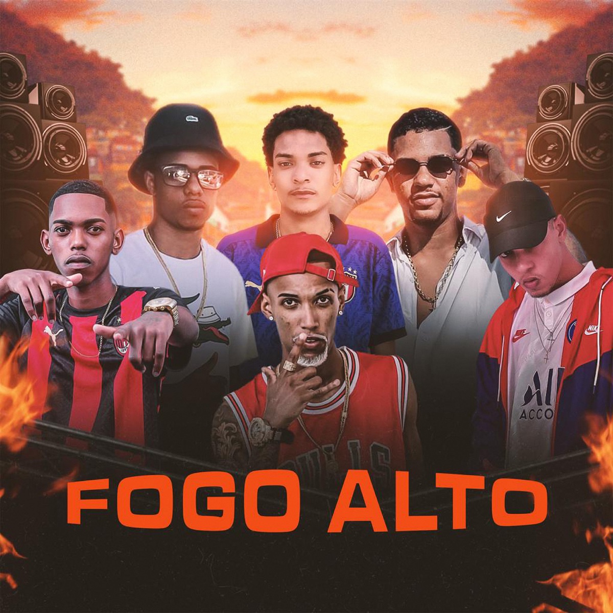 Fogo Alto (feat. MC Mascote, Felipe Maia & Samp) - Single by DJ Cretino, MC Nando & MC Theuzin album cover