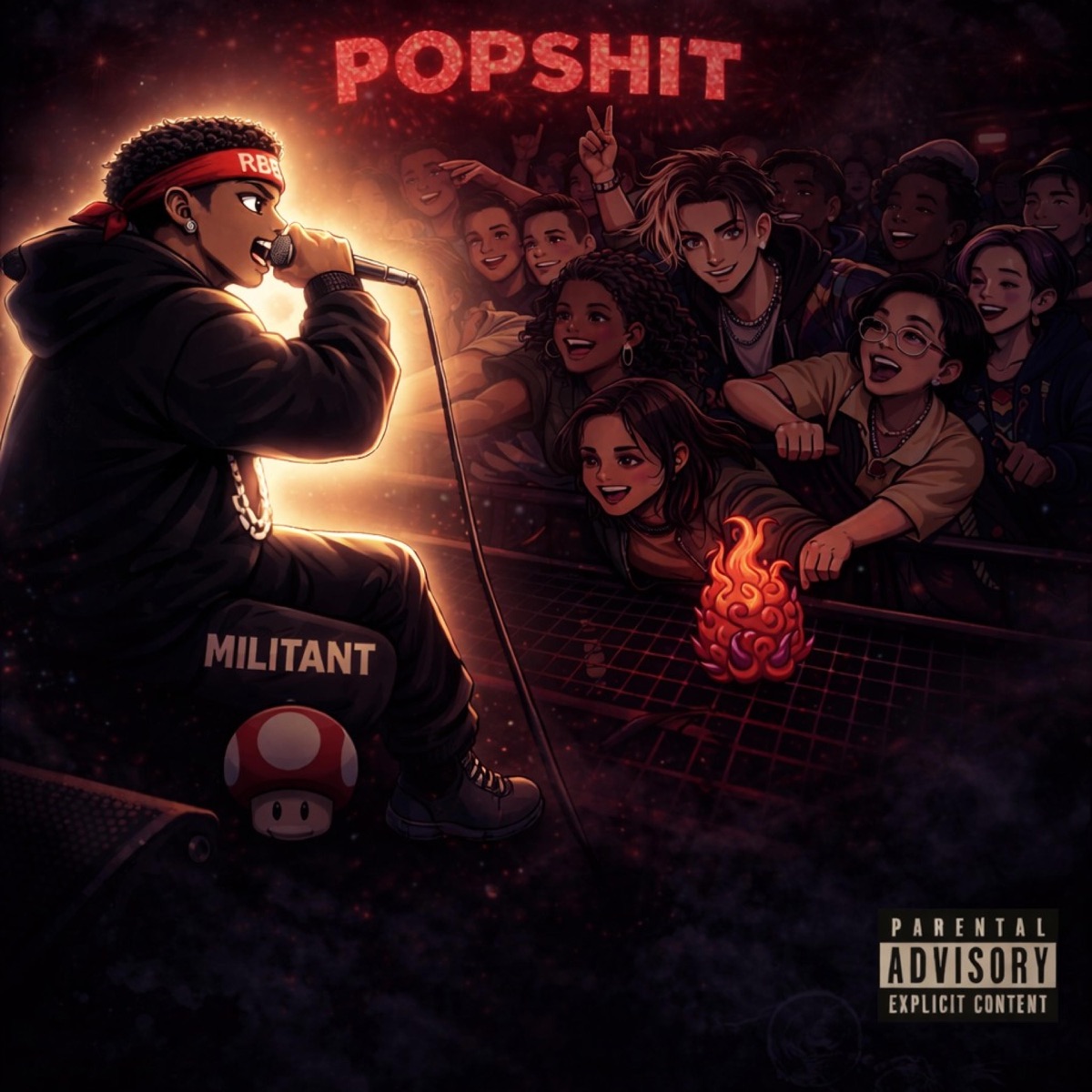 POPSHIT - Single by TONY BLAZE album cover