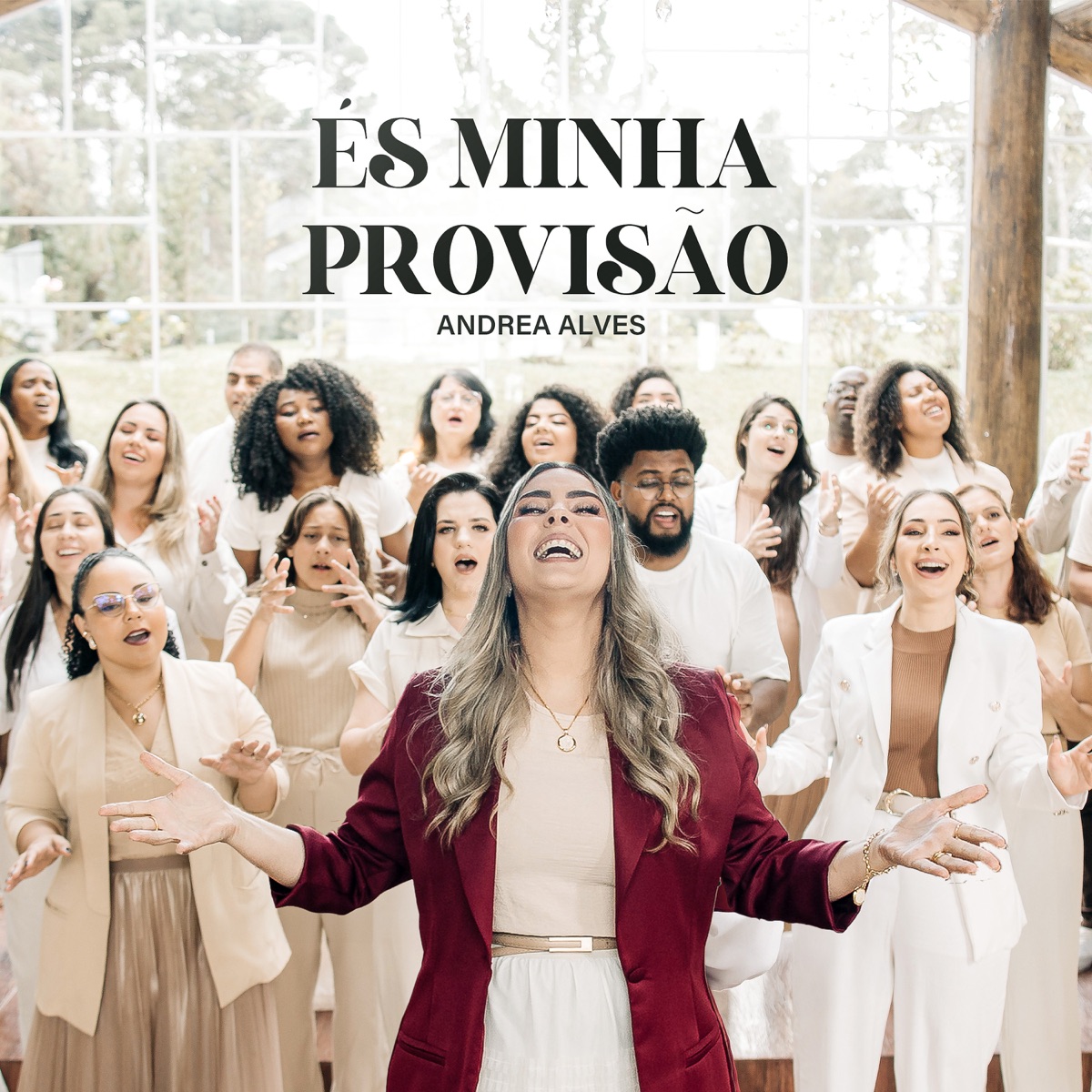 És Minha Provisão (feat. Wesley Moreira, Fran Caroline, Ana Carolina, Ana Martins, Carolina Lubian, Daniel Marcello, Diana Honório, Ester Mendes, Ester Portela, Irene Ntumba, Jennifer Akin, Jonas Vilhenaro, Keila Cristiane, Kelly Bianca, Mara Oliveira, Miriã Monteiro, Nicole Lima, Sheila Vieira, Silvia Bomm, Sueli NeveSoul, Suellen Oliveira, Thamyris Tracz, Vanessa Lettrari, Vanusa Mulek, Wanderlei Junior & Paulo Nehring) - Single by Andrea Alves & Coral Hope album cover