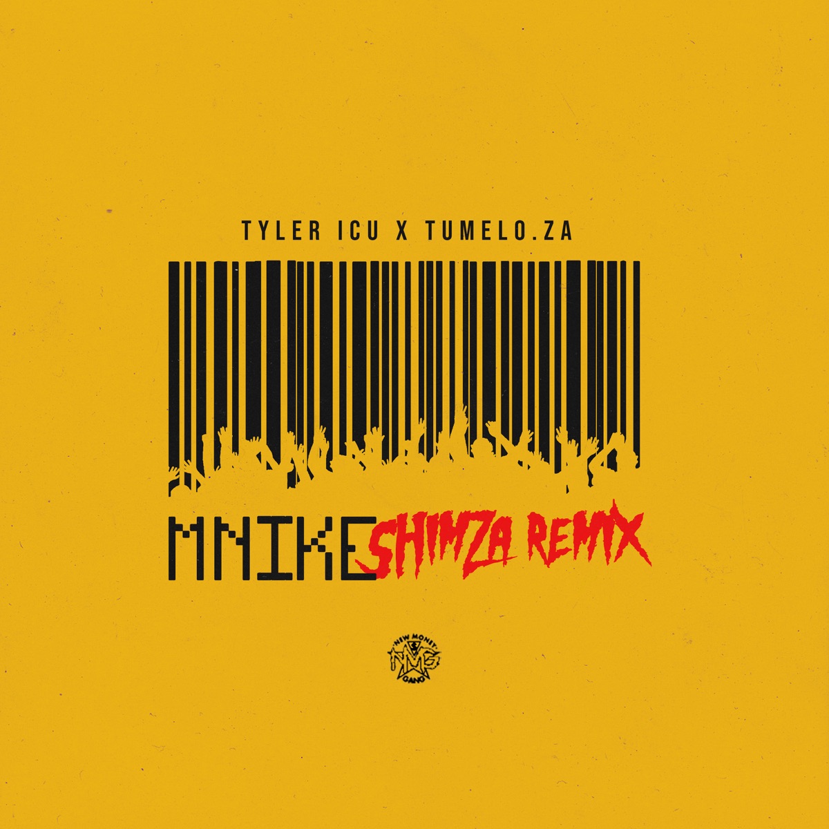 Mnike (Shimza Remix) [feat. DJ Maphorisa, Nandipha808, Ceeka RSA & Tyron Dee] - Single by Tyler ICU, Tumelo.za & Shimza album cover
