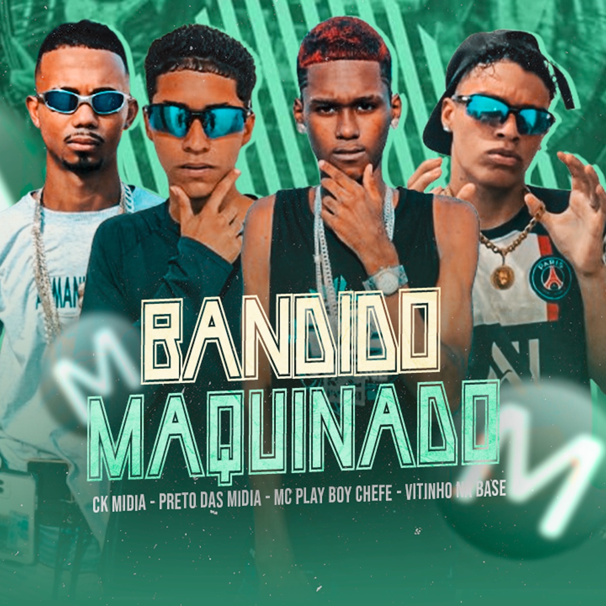 Bandido Maquinado (feat. Peso Produtora & Ck Midia) - Single by Preto das Midias, Mc Play Boy Chefe & Vitinho Na Base album cover