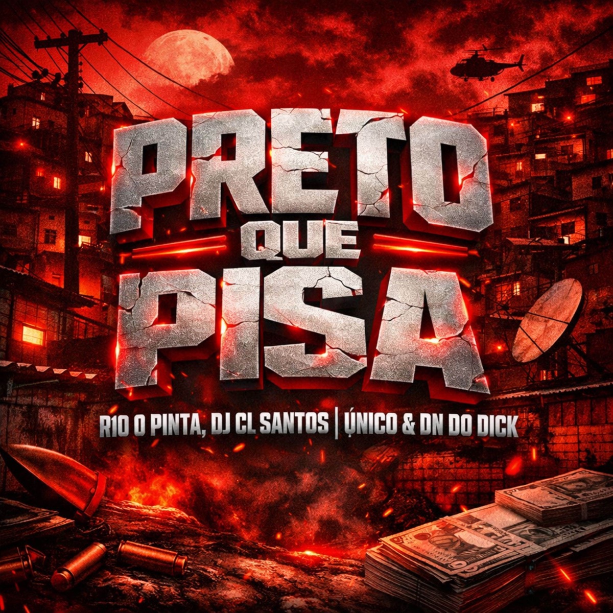 PRETO QUE PISA - Single by DJ DN DO DICK, R10 O Pinta & DJ CL Santos ��nico album cover