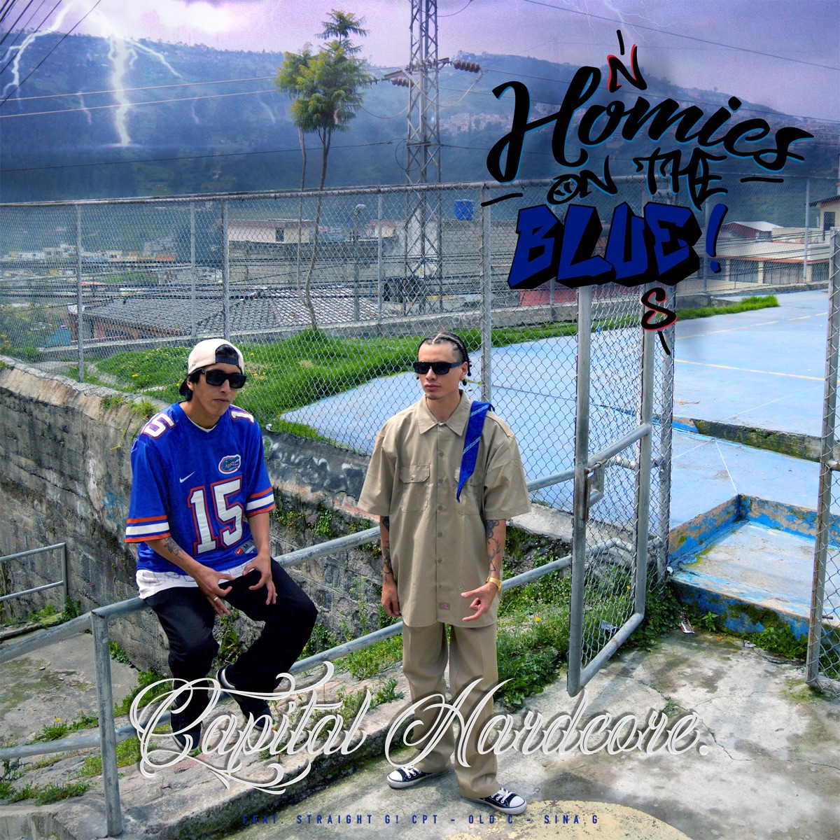 Homies on the Blue! (feat. Straight G! CPT & Old C) - EP by Capital Hardcore album cover