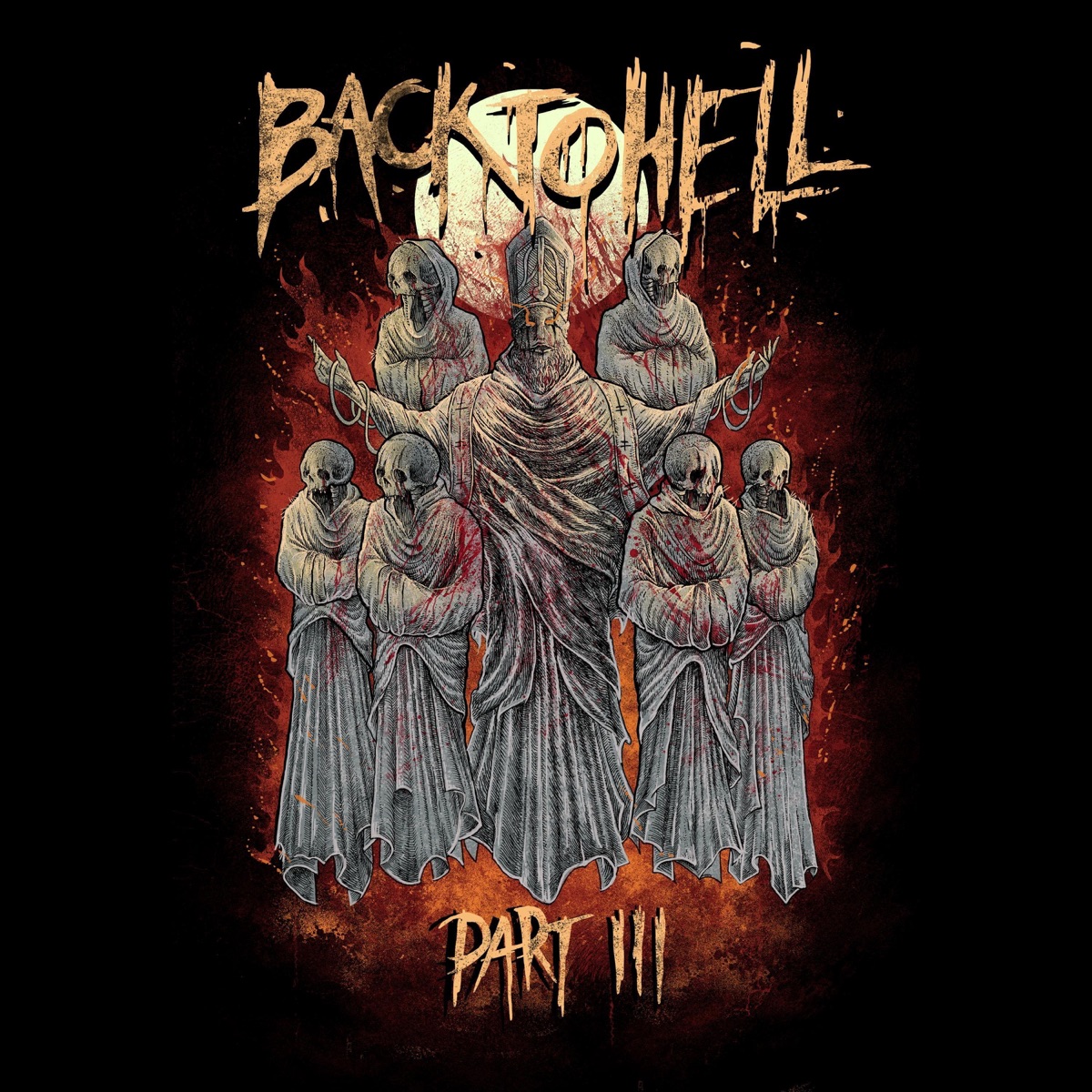 Back to Hell, Pt. 3 (feat. Kamikazi, KonDa, Loc Saint, Basstard, Rcthahazard & Twisted Insane) - Single by Skalli album cover