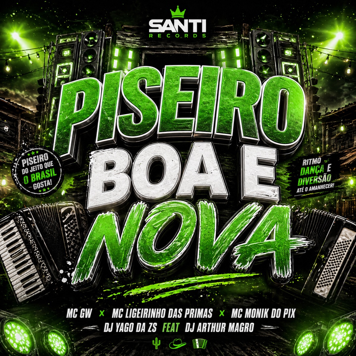 Piseiro Boa e Nova (feat. DJ ARTHUR MAGRO) - Single by DJ YAGO DA ZS, Mc Gw, Mc Monik do pix & MC LIGEIRINHO DAS PRIMAS album cover
