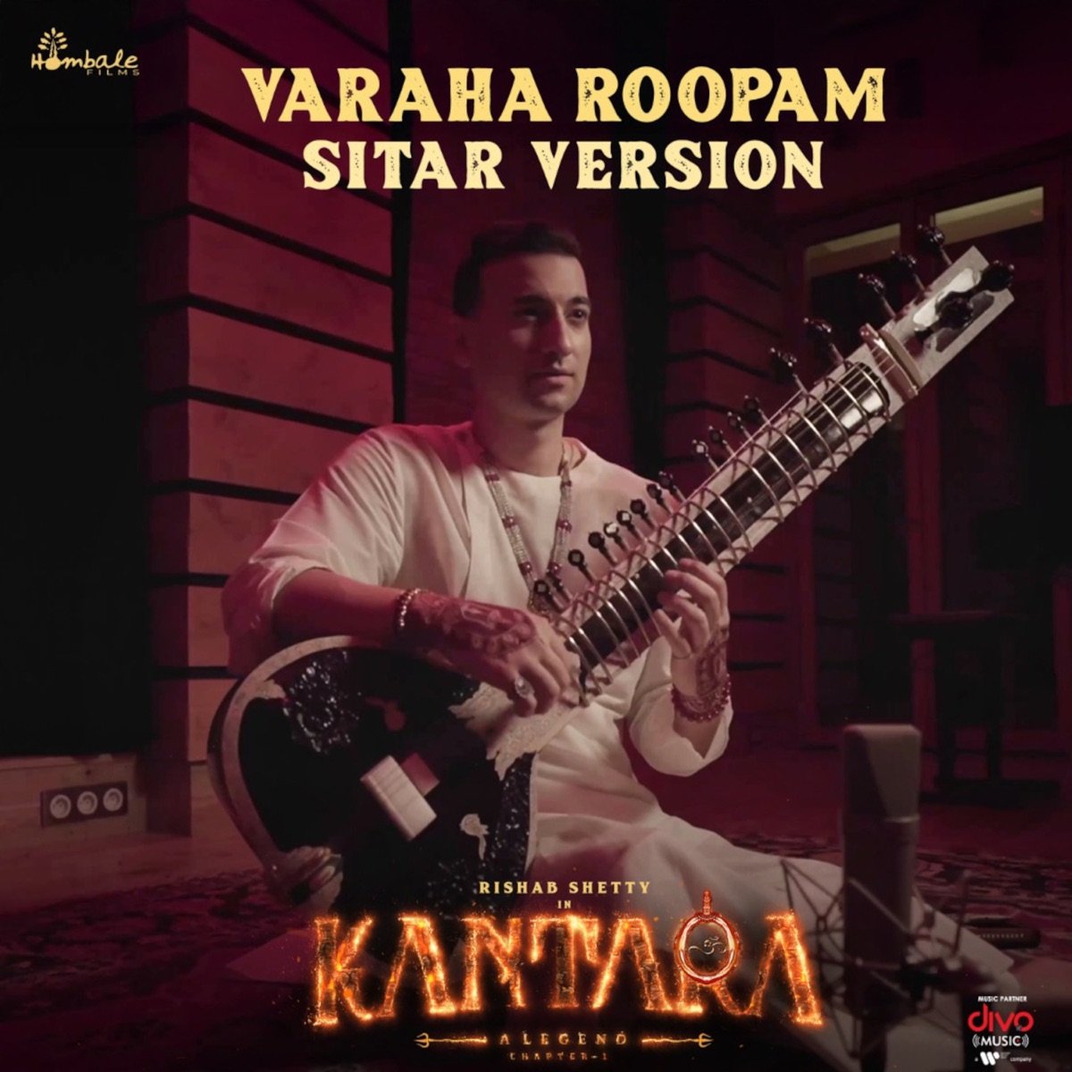 Varaha Roopam Sitar Version - Single by B. Ajaneesh Loknath & Rishab Rikhiram Sharma album cover