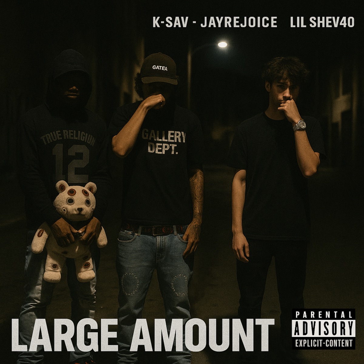 Large Amount (feat. JAYREJOICE & KSav) - Single by Lil Shev40 album cover