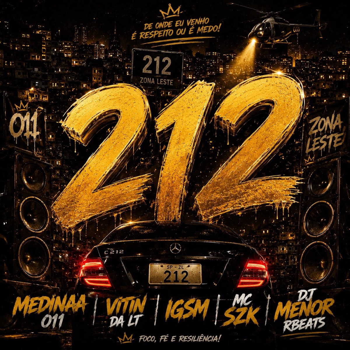 212 (feat. Igsm & MC SZK) - Single by Medinaa 011, Vitin da LT & Dj Menor RBeats album cover