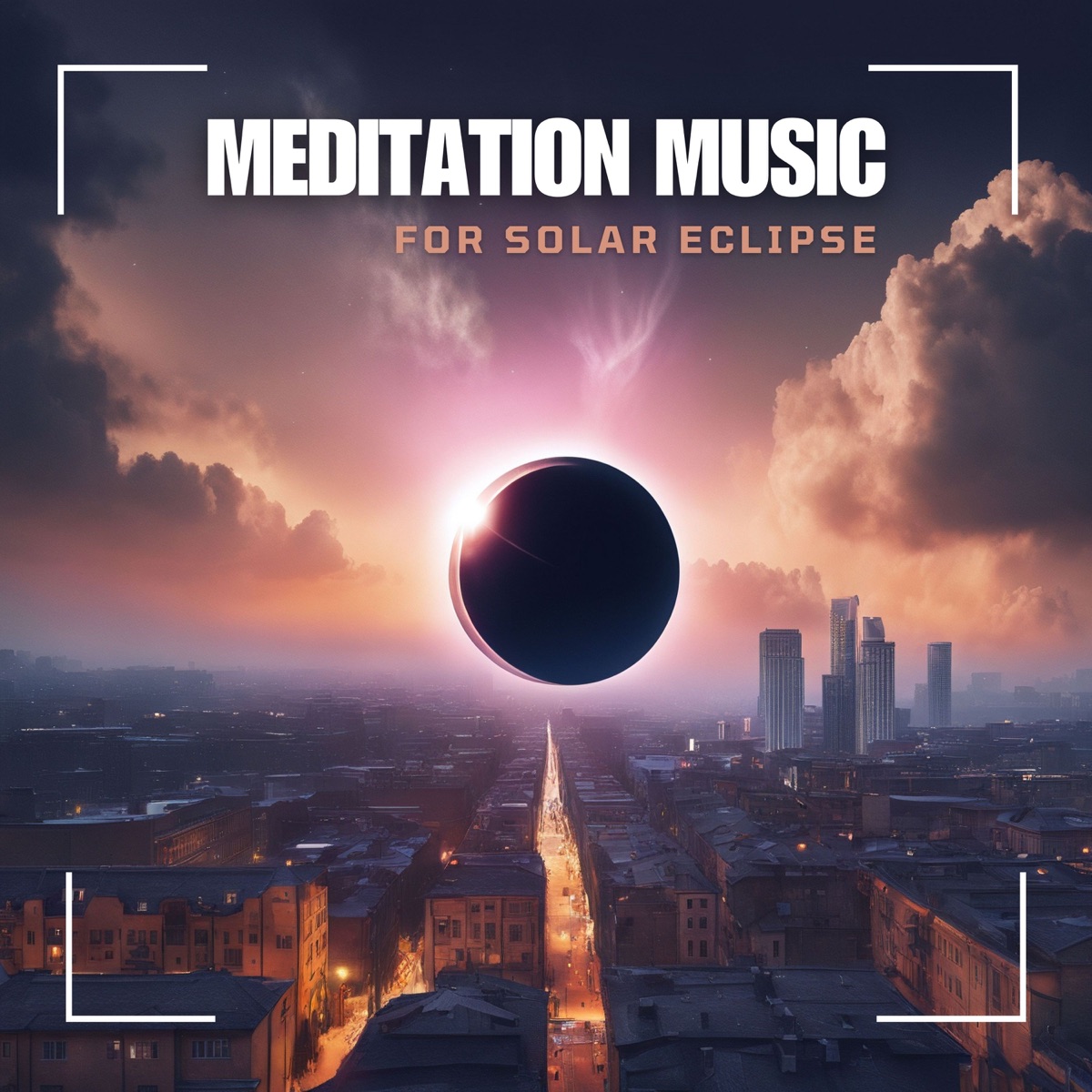 Meditation Music for Solar Eclipse - Electronic Ambient Soundscapes for Deep Reflection and Meditation by Sunset Production album cover