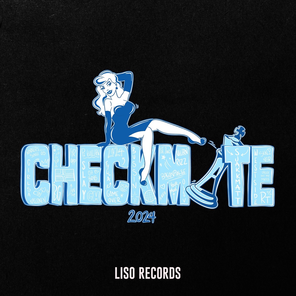 Checkmate 2024 - Single by Prells & Lille Saus album cover