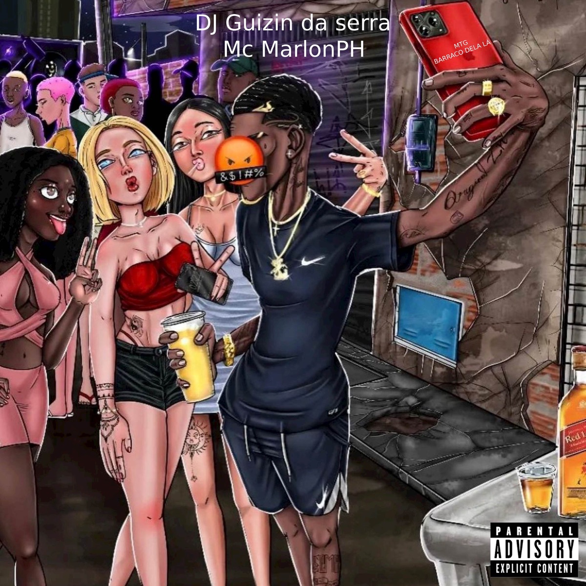 MTG - BARRACO DELA LÁ - Single by DJ GUIZIN DA SERRA & MC Marlon PH album cover
