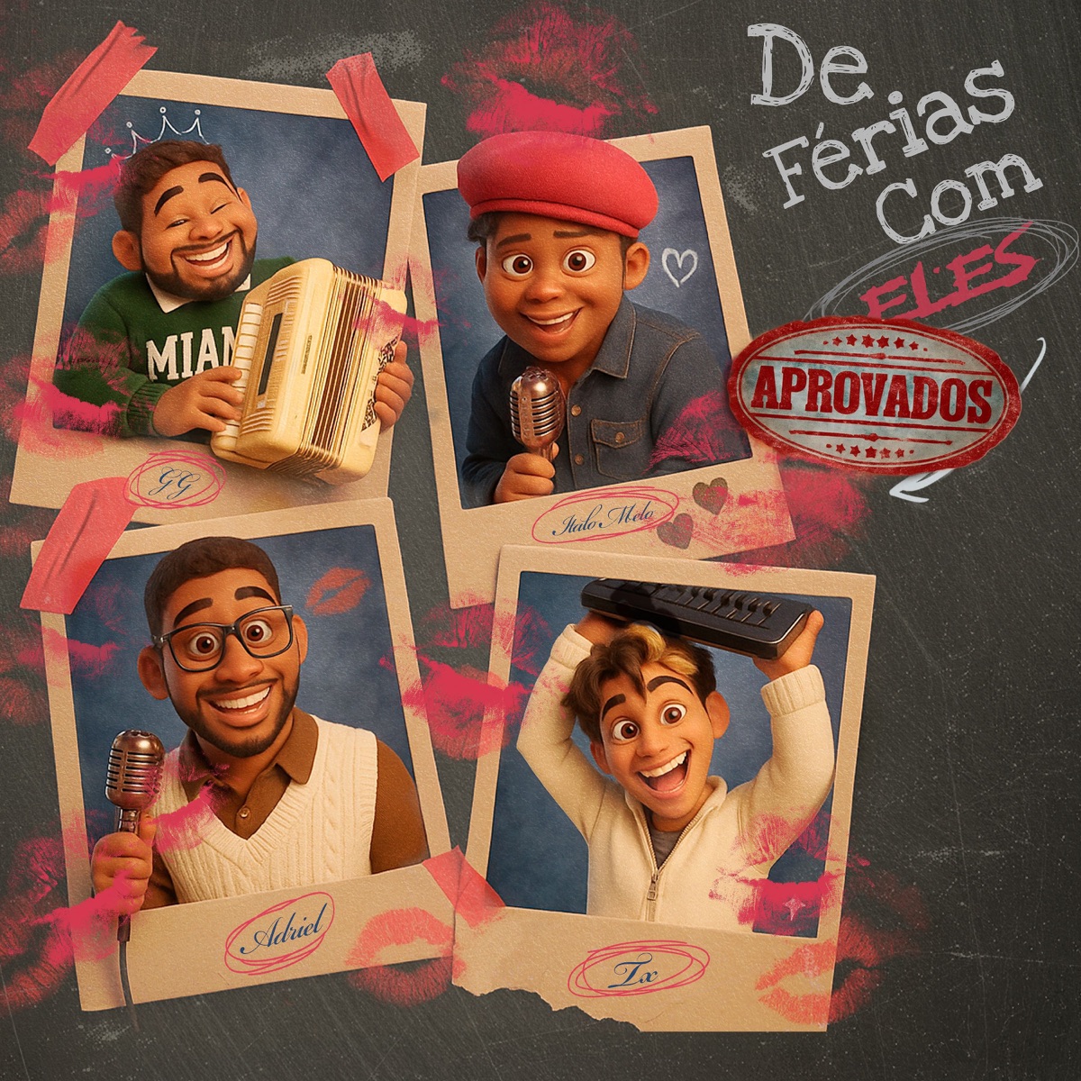 De Férias Com Eles (Aprovados) - EP by Italo Melo & Adriel album cover
