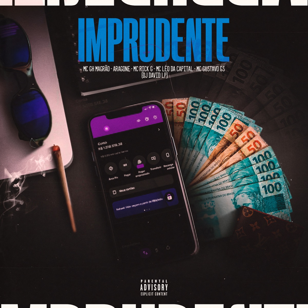 Imprudente - Single by MC GH MAGRÃO, DJ David LP, MC Rick G, Mc Gustavo Gs, MC Leo da Capital & ARAGONE album cover