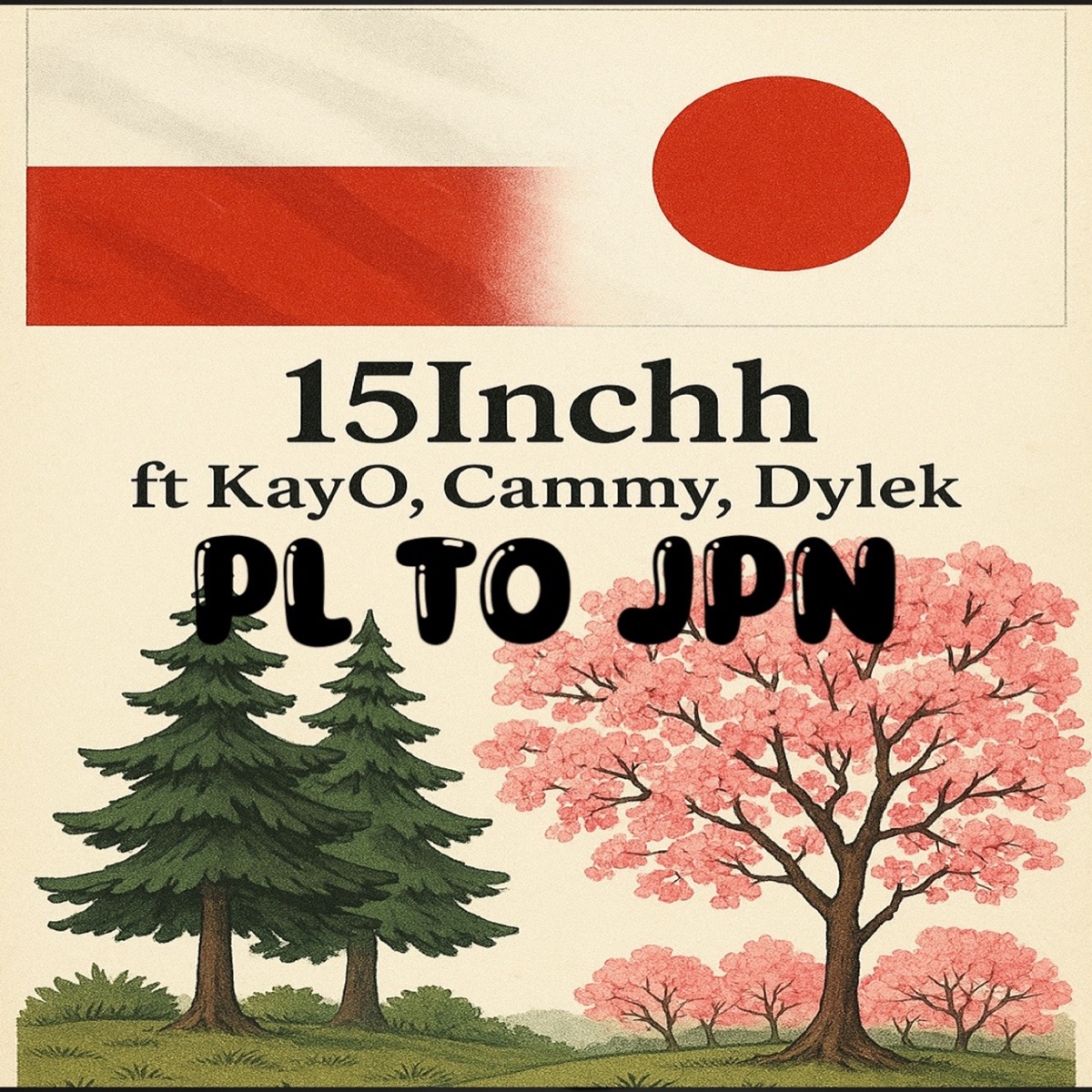 PL to JPN (feat. Cammy, Kay O & Dylek) - Single by 15Inchh album cover
