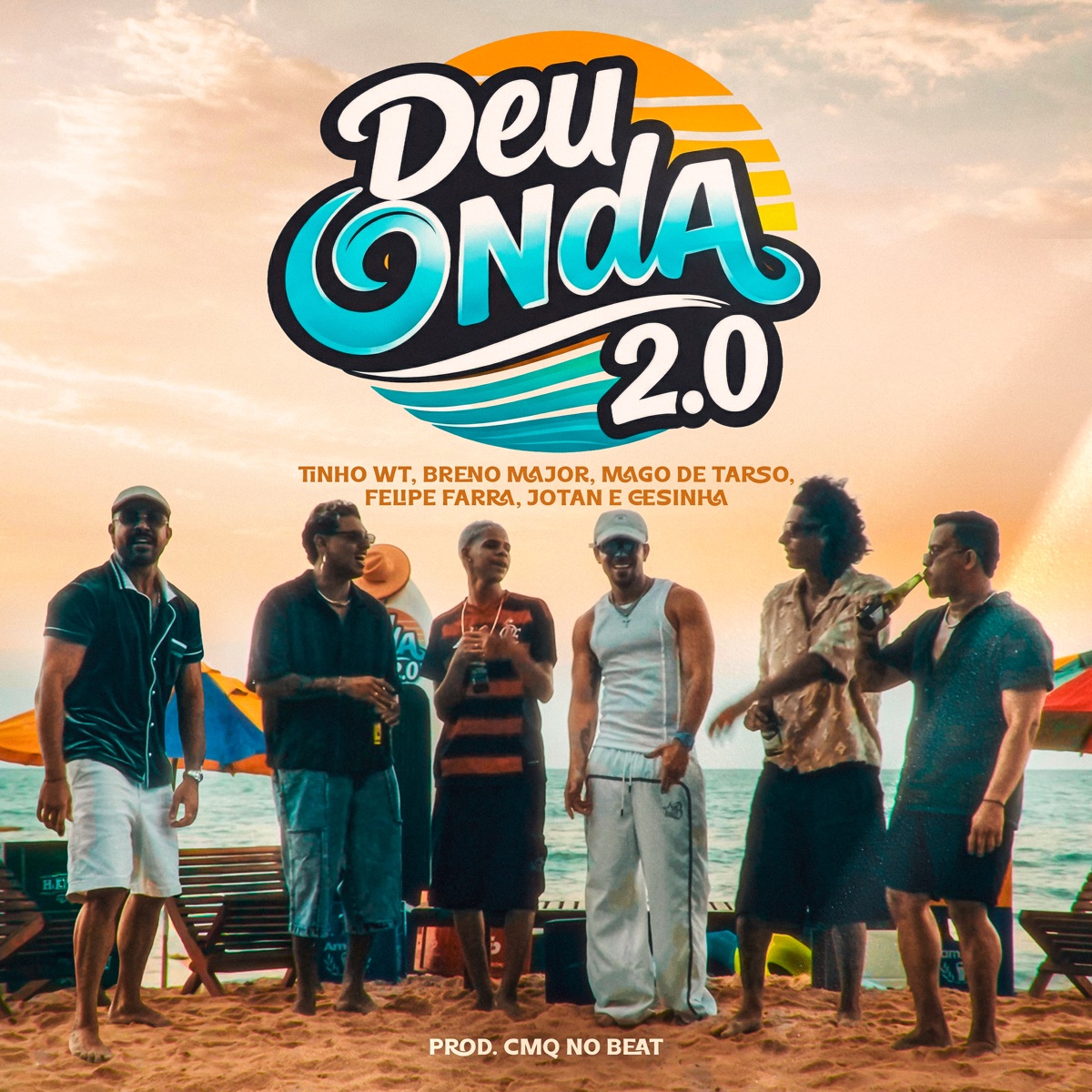 Deu Onda 2.0 - Single by Deu Onda, Tinho Wt, Breno Major, CESINHA, Felipe Farra, JOTAN & Mago de Tarso album cover