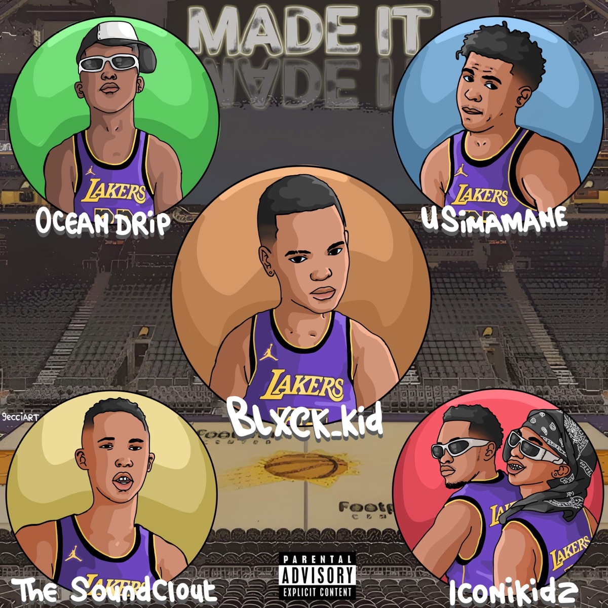 MADE IT (feat. Usimamane, Iconikidz, TheSoundClout & Oceandrip) - Single by Blxck_Kid album cover