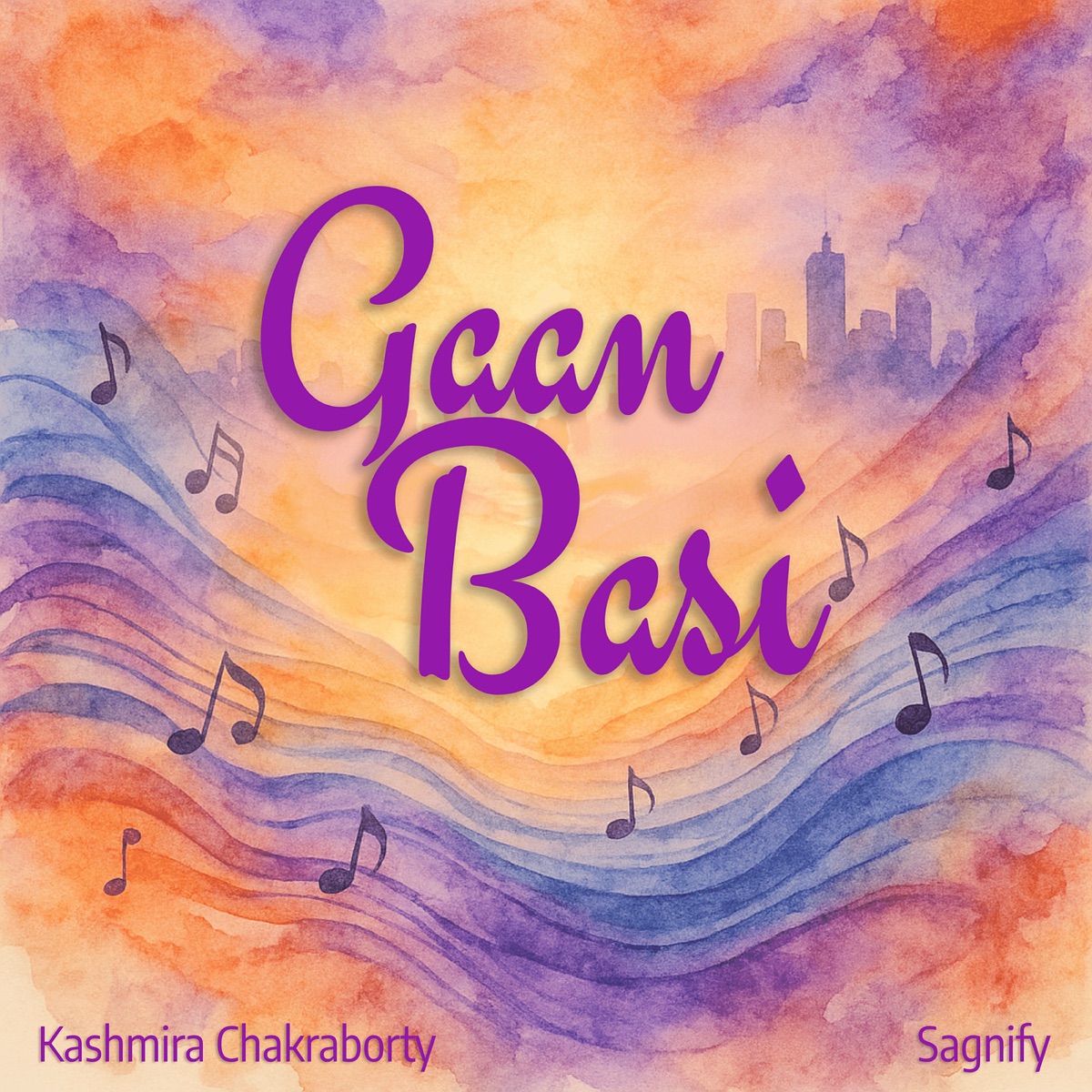 Gaan Basi - Single by Sagnify & Kashmira Chakraborty album cover
