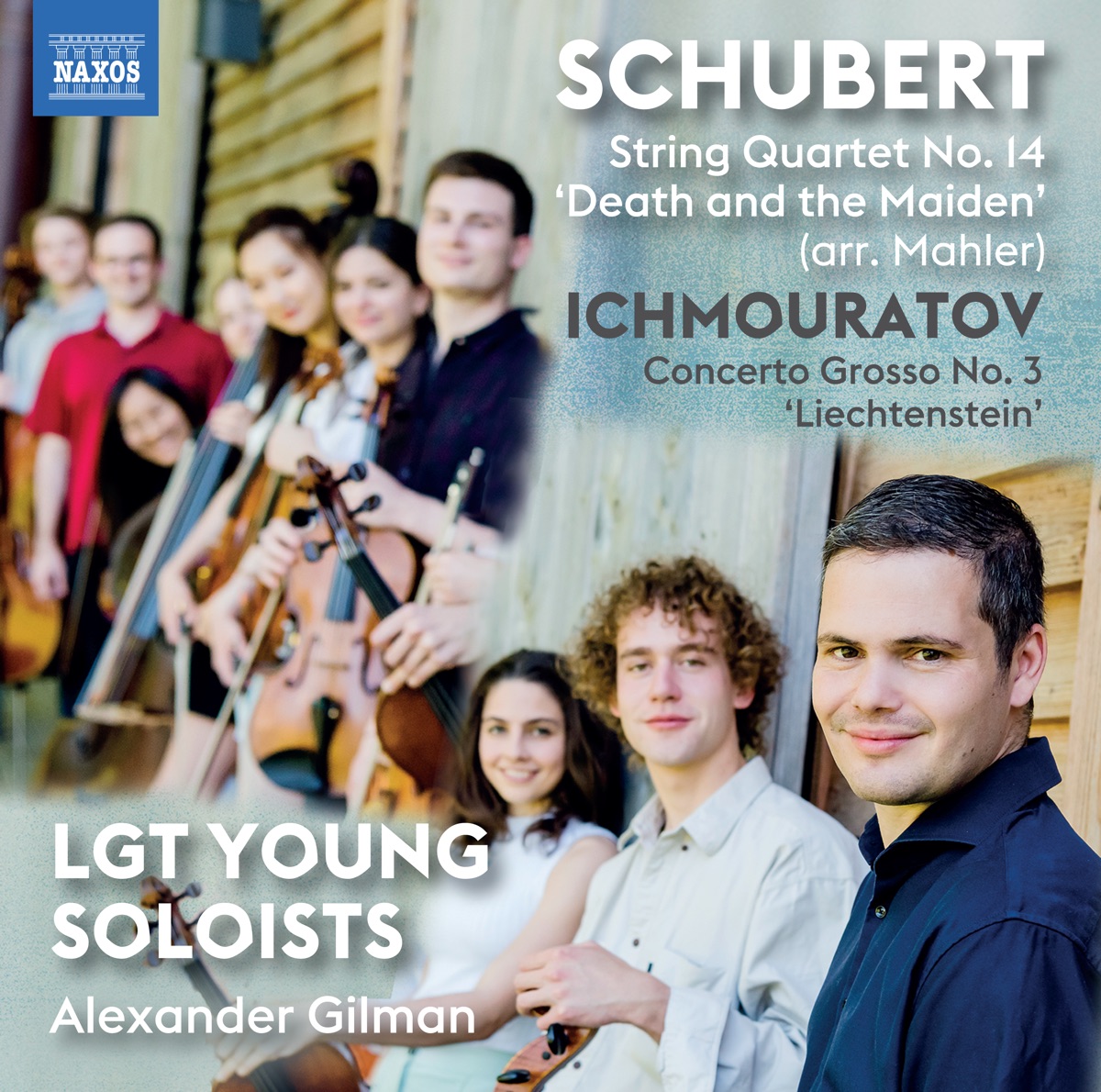 Schubert & Airat Ichmouratov: Works for Strings by LGT Young Soloists & Alexander Gilman album cover