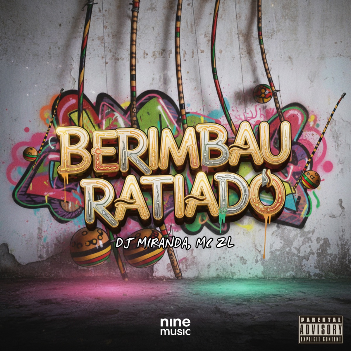 Berimbau Ratiado (feat. MC ZL) - Single by DJ Miranda album cover