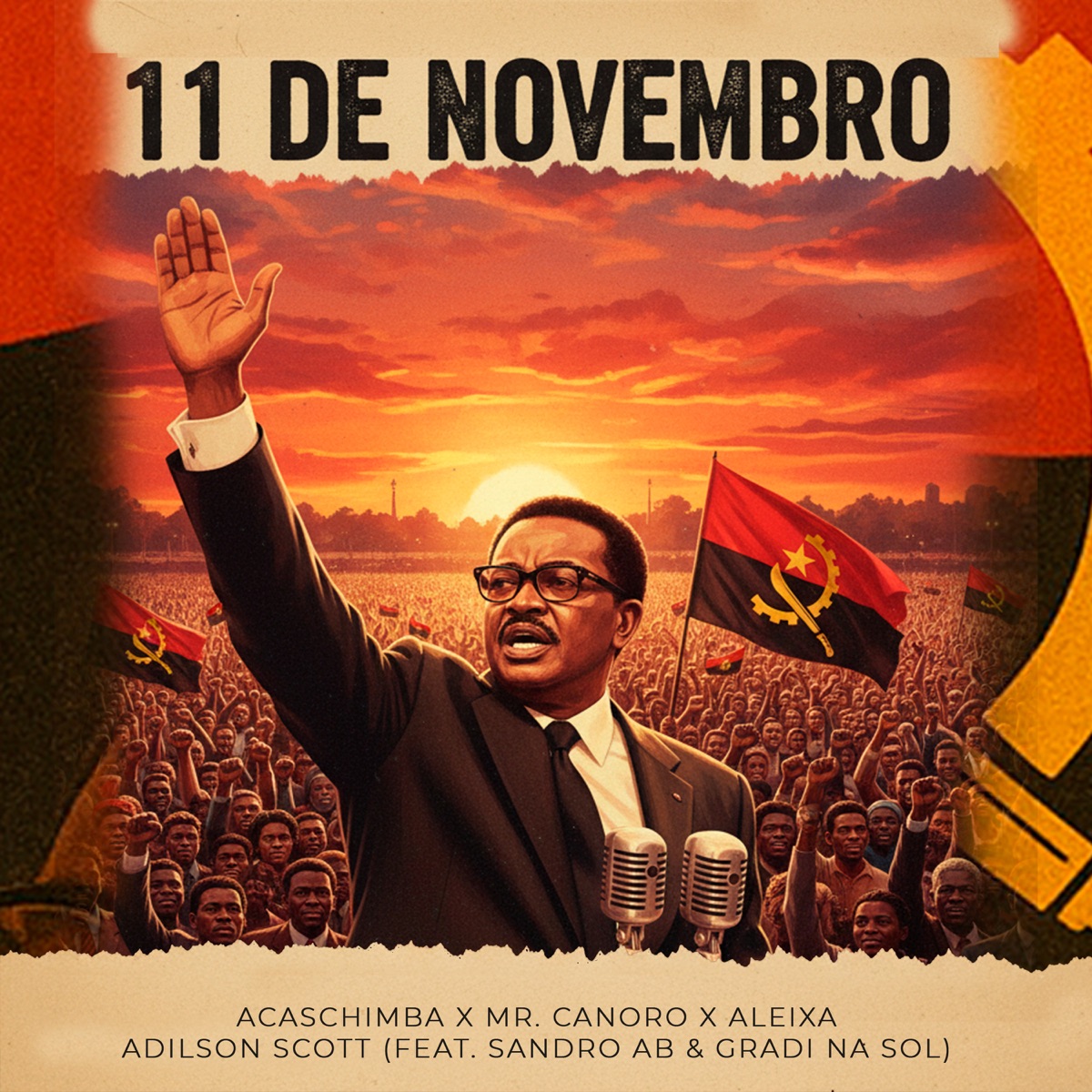 11 de Novembro (feat. Sandro AB & Gradi Na Sol) - Single by Acaschimba, Mr. CANORO, Adilson Scott & Aleixa album cover