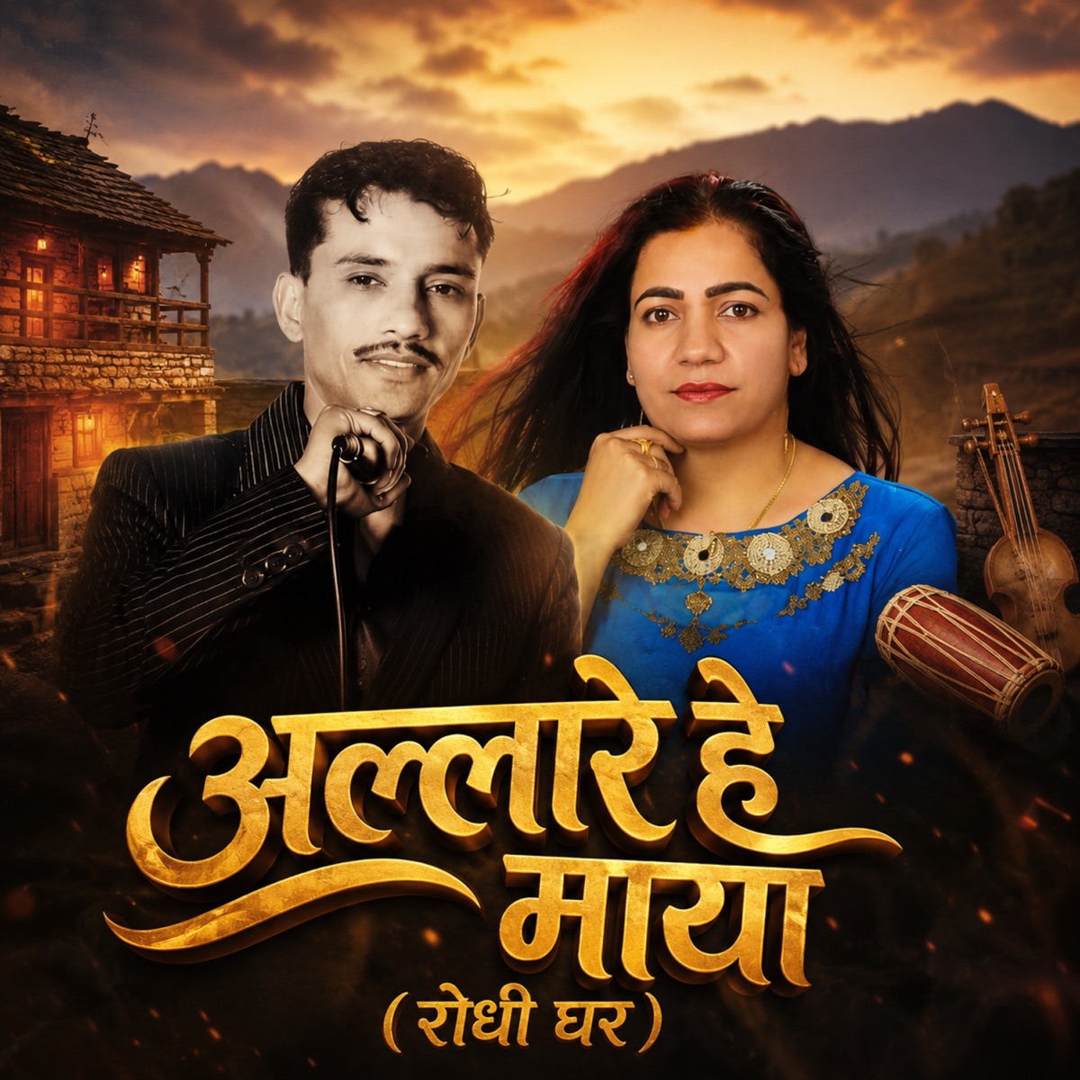Allare hey Maya - Single by Nabaraj Ghorasaini & Geeta Devi album cover