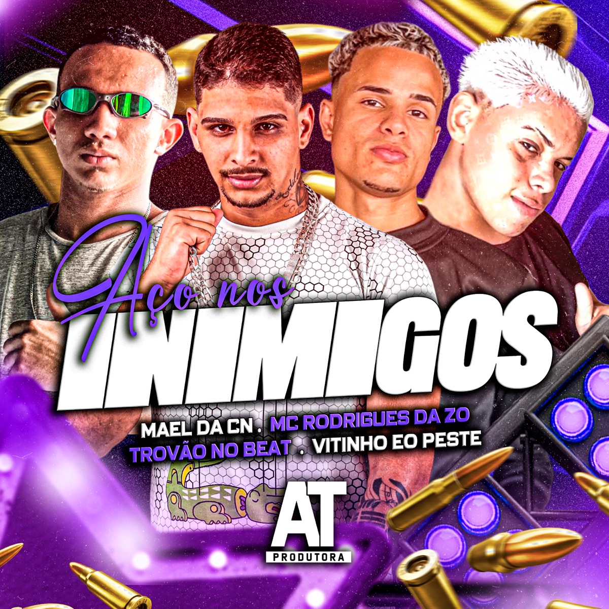 Aço nos Inimigos (feat. Vitinho o Peste) - Single by Trovão no Beat, MC Rodrigues Da ZO & Mael da CN album cover