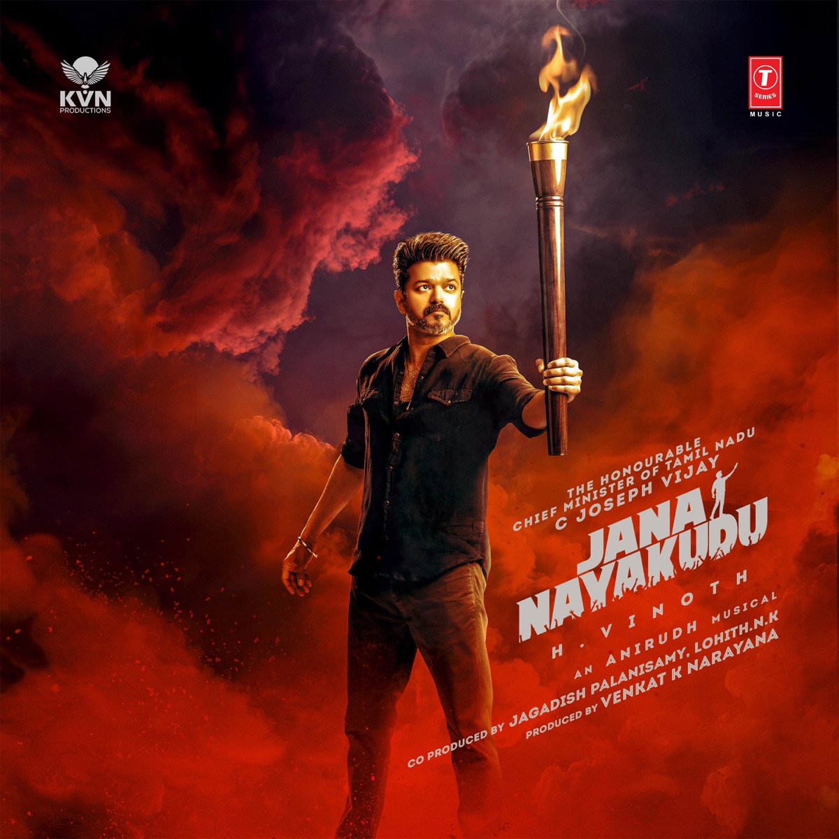 Jana Nayakudu (Original Motion Picture Soundtrack) by Anirudh Ravichander, Srinivasa Mouli, Krishna Kanth & Amogh Balaji album cover