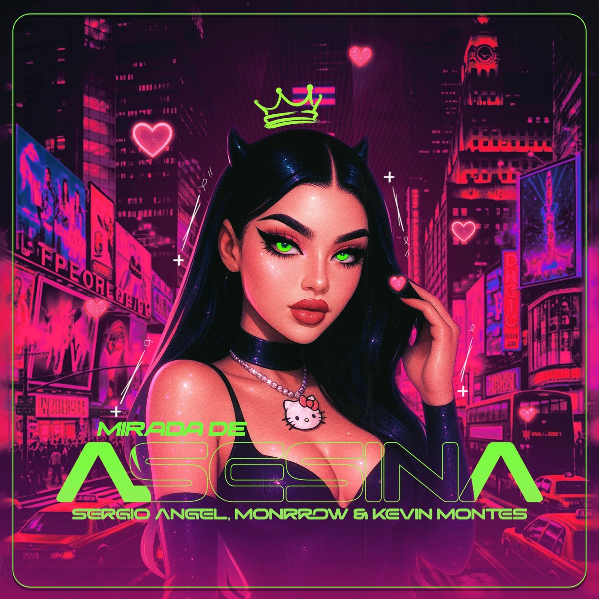 Mirada De Asesina - Single by Sergio Angel, Monrrow & Kevin Montes album cover