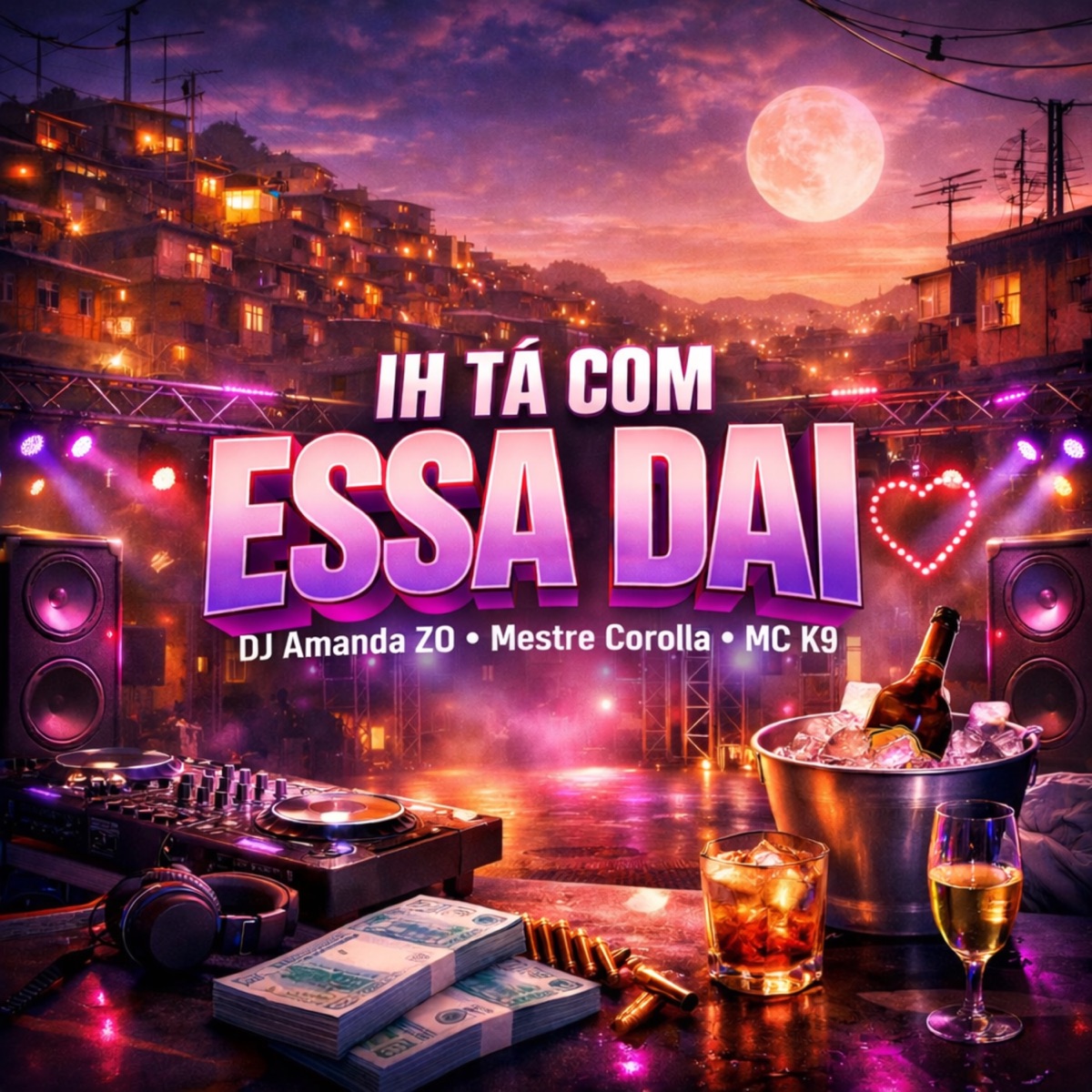 Ih Ta Com Essa Dai - Single by DJ AMANDA ZO, Mestre Corolla & MC K9 album cover