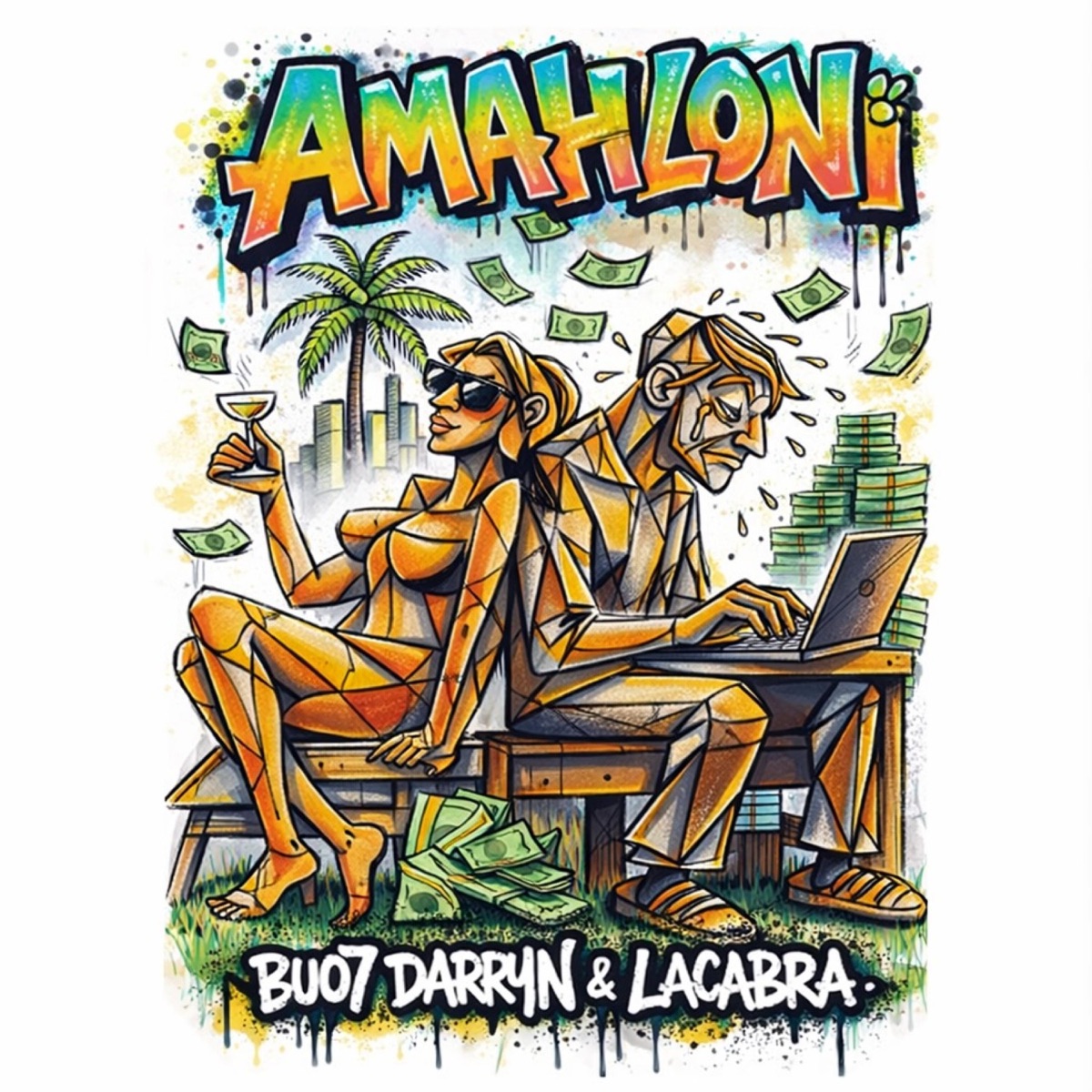 Amahloni (feat. LaCabra) - Single by Buo7 Darryn album cover