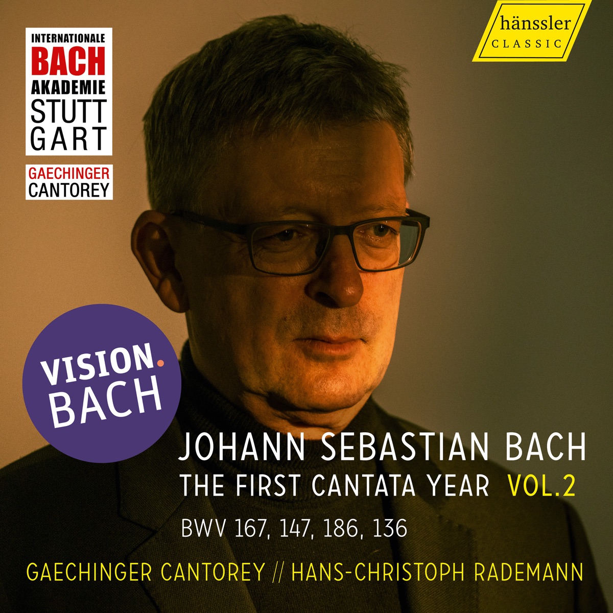 Vision Bach: The First Cantata Year, Vol. 2 by Hans-Christoph Rademann & Gaechinger Cantorey album cover