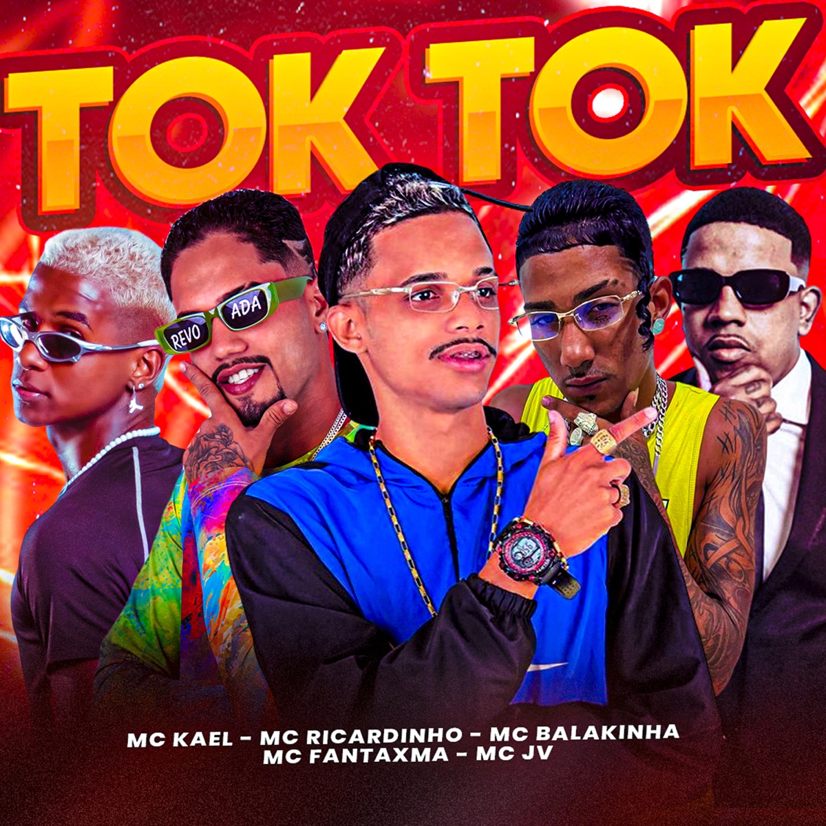 Tok Tok (feat. MC Fantaxma & Mc Kael) - Single by MC Ricardinho, Mc Balakinha & MC JV album cover